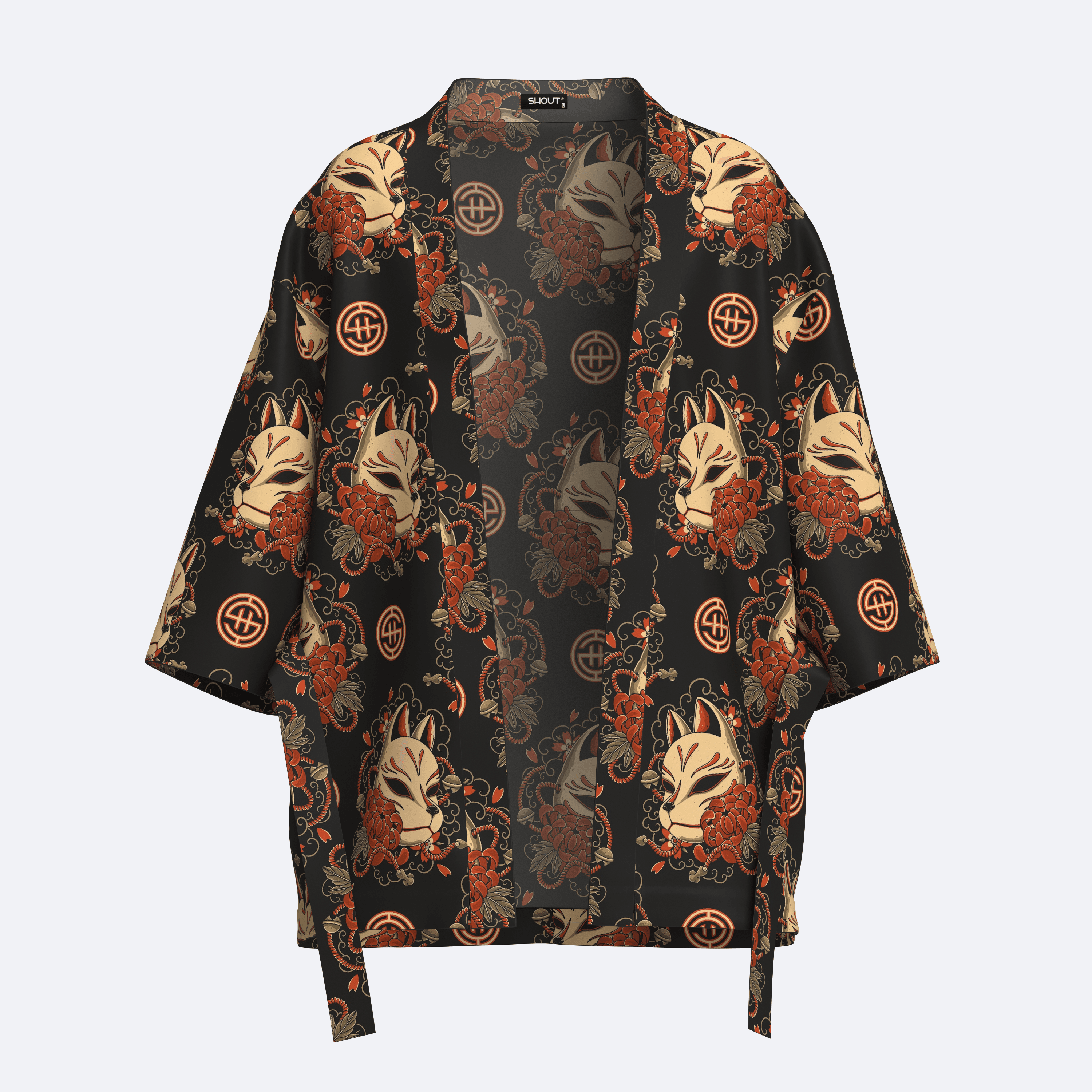 Shout Oversize Mask Kitsune V2 Unisex Kimono