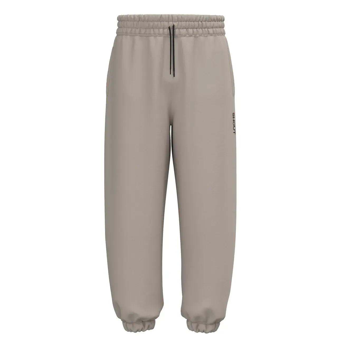 SHOUT Basic Beige Jogger Pantolon – SHOUT basic tişört modeli ürün görseli