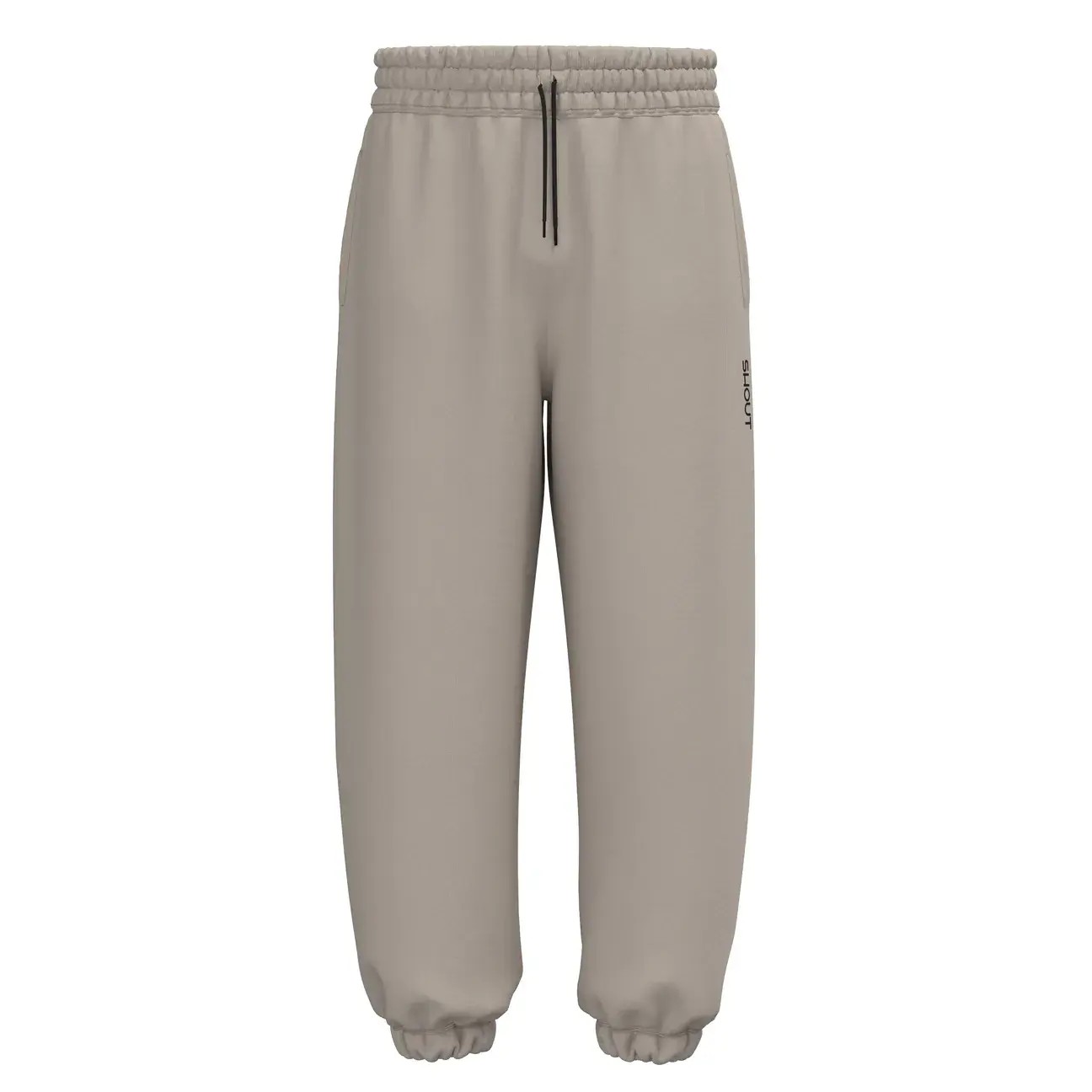 Shout Oversize Basic Beige Unisex Jogger Pantolon