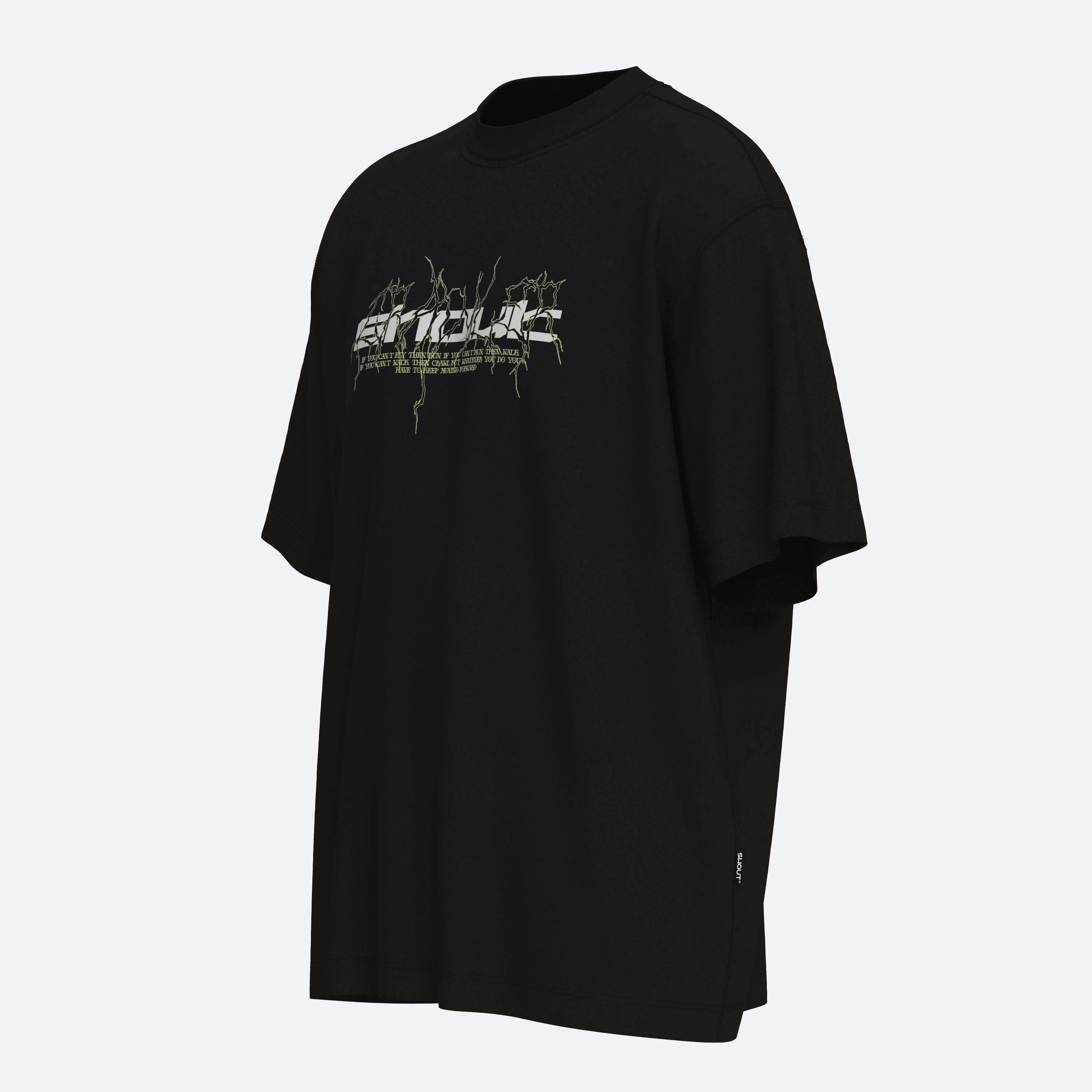 Shout Oversize Night Crawler Unisex Tişört