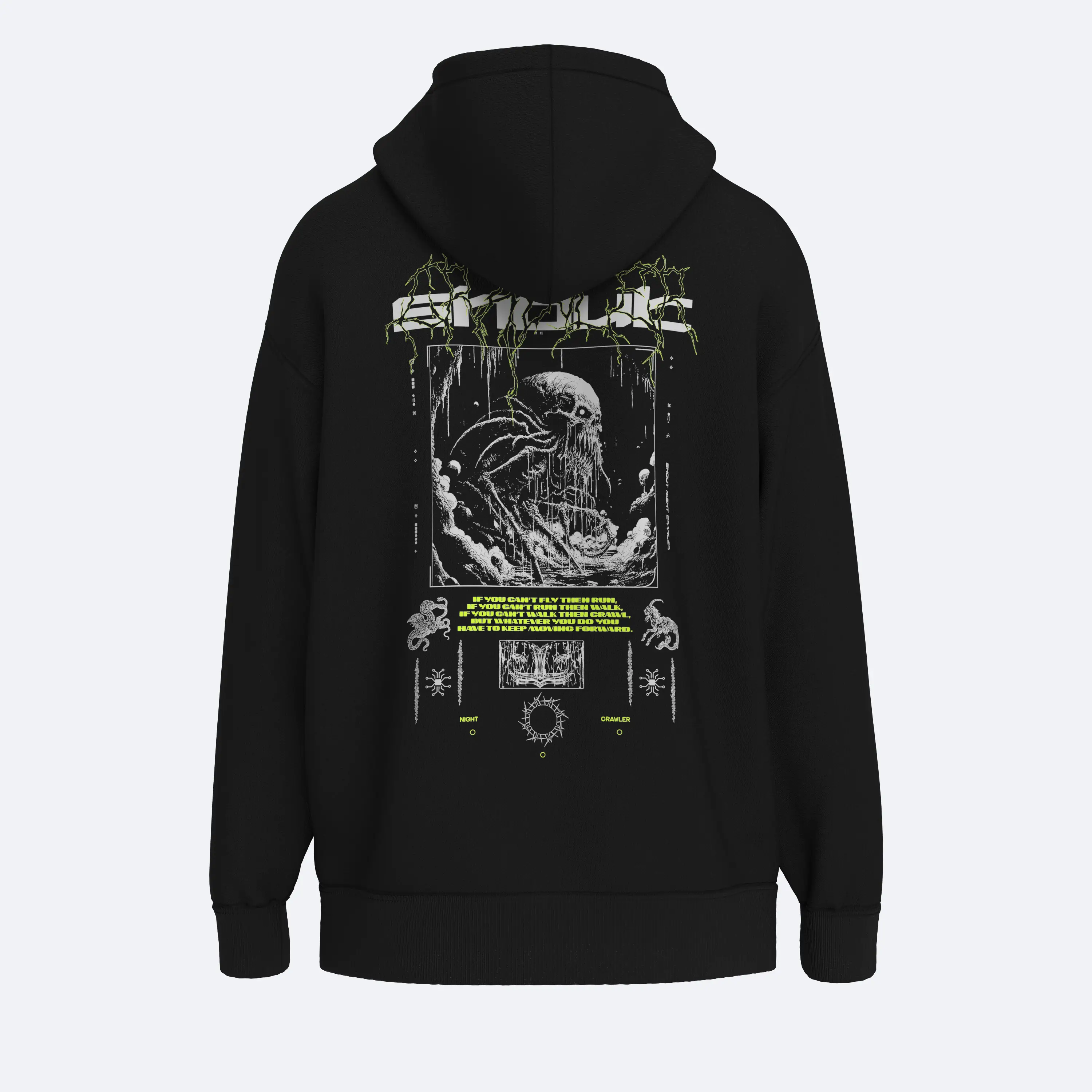 Shout Oversize Night Crawler Unisex Hoodie