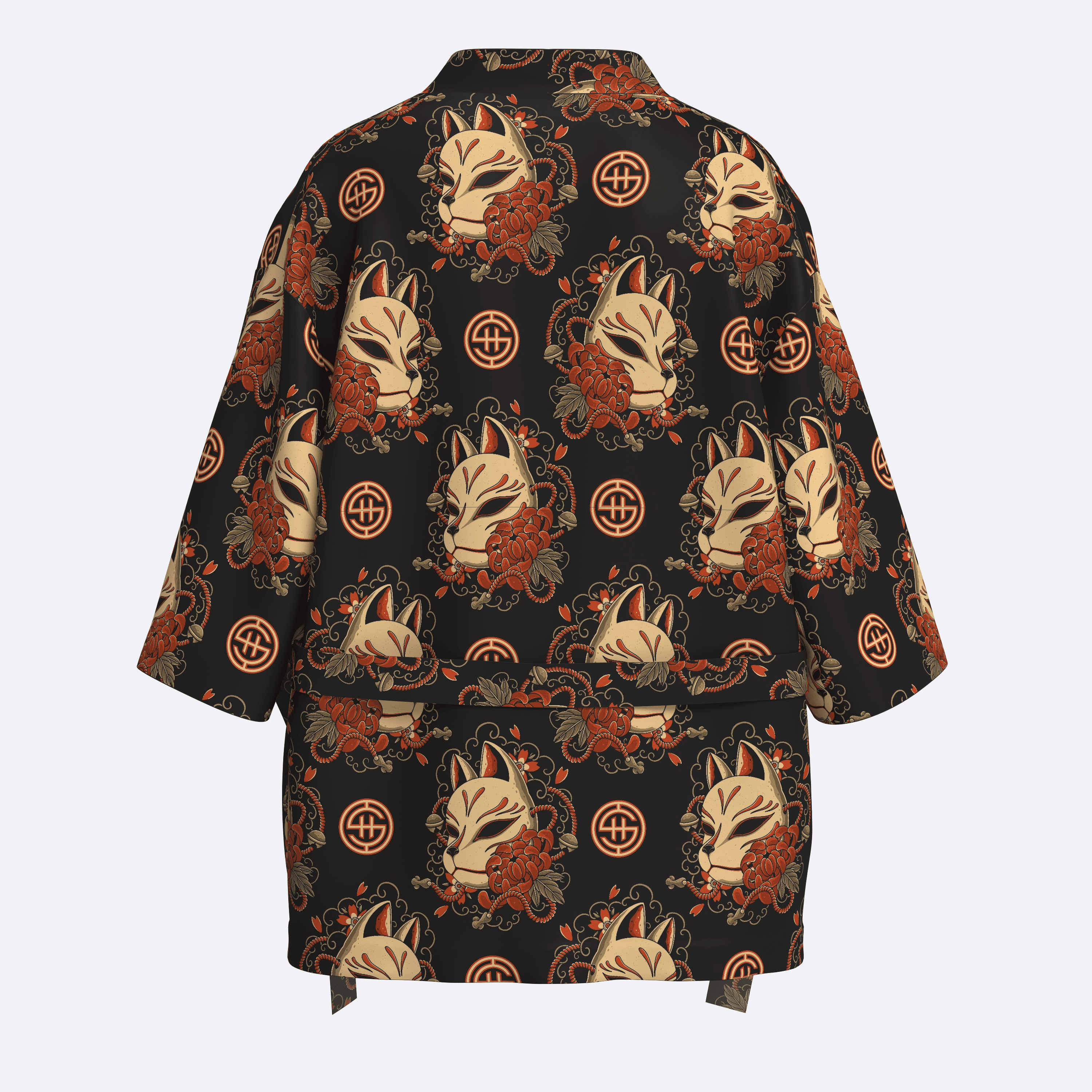 Shout Oversize Mask Kitsune V2 Unisex Kimono