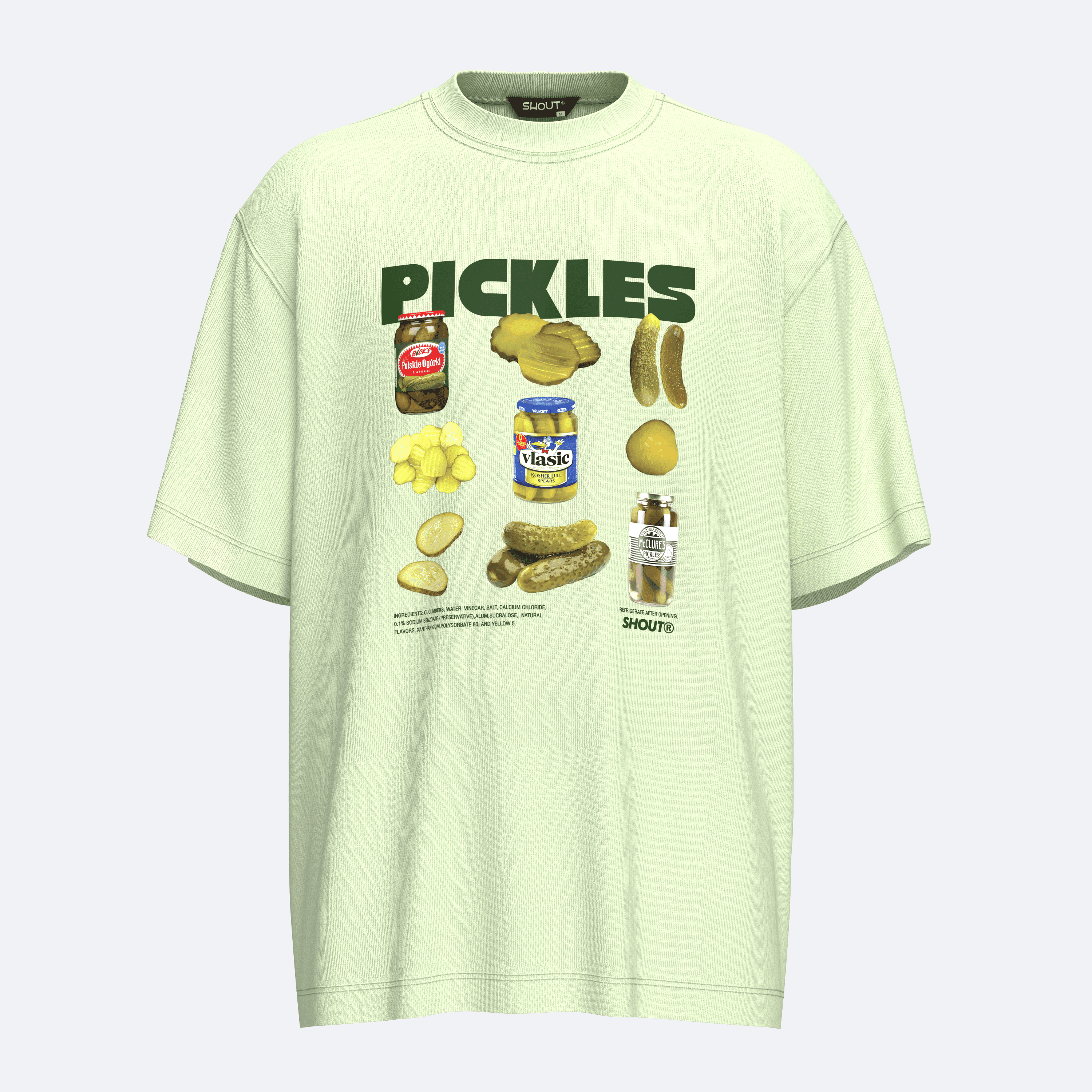 Shout Oversize Pickles Unisex T-Shirt