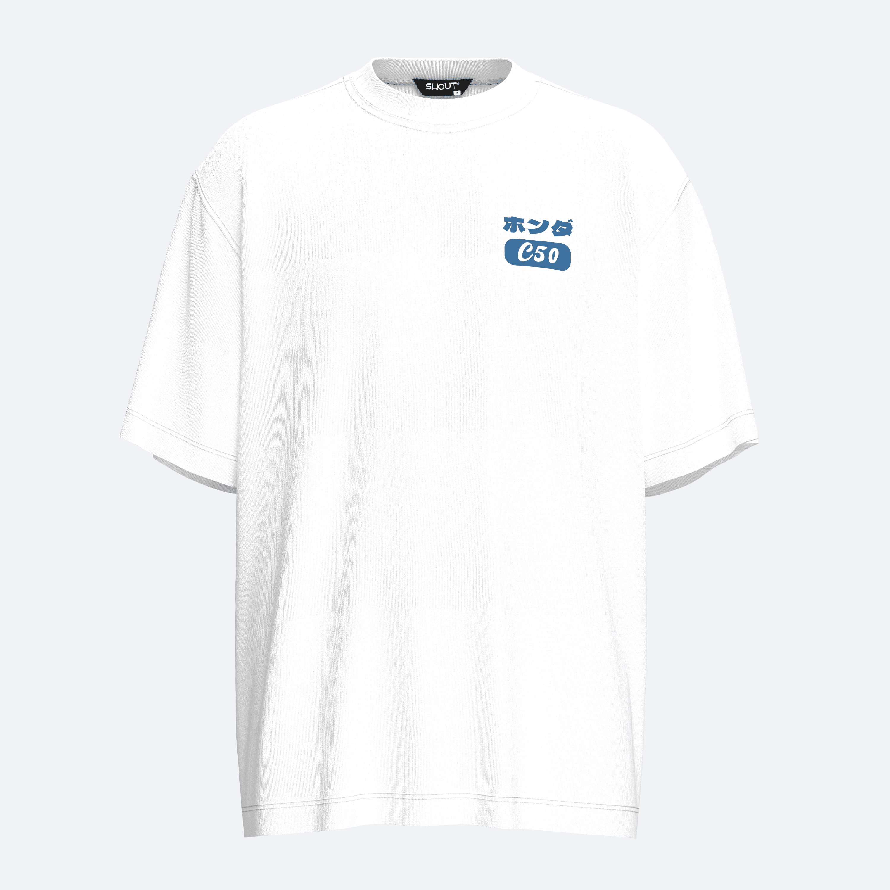 Shout Vintage Oversize Honda C50 Super Cub Unisex T-Shirt
