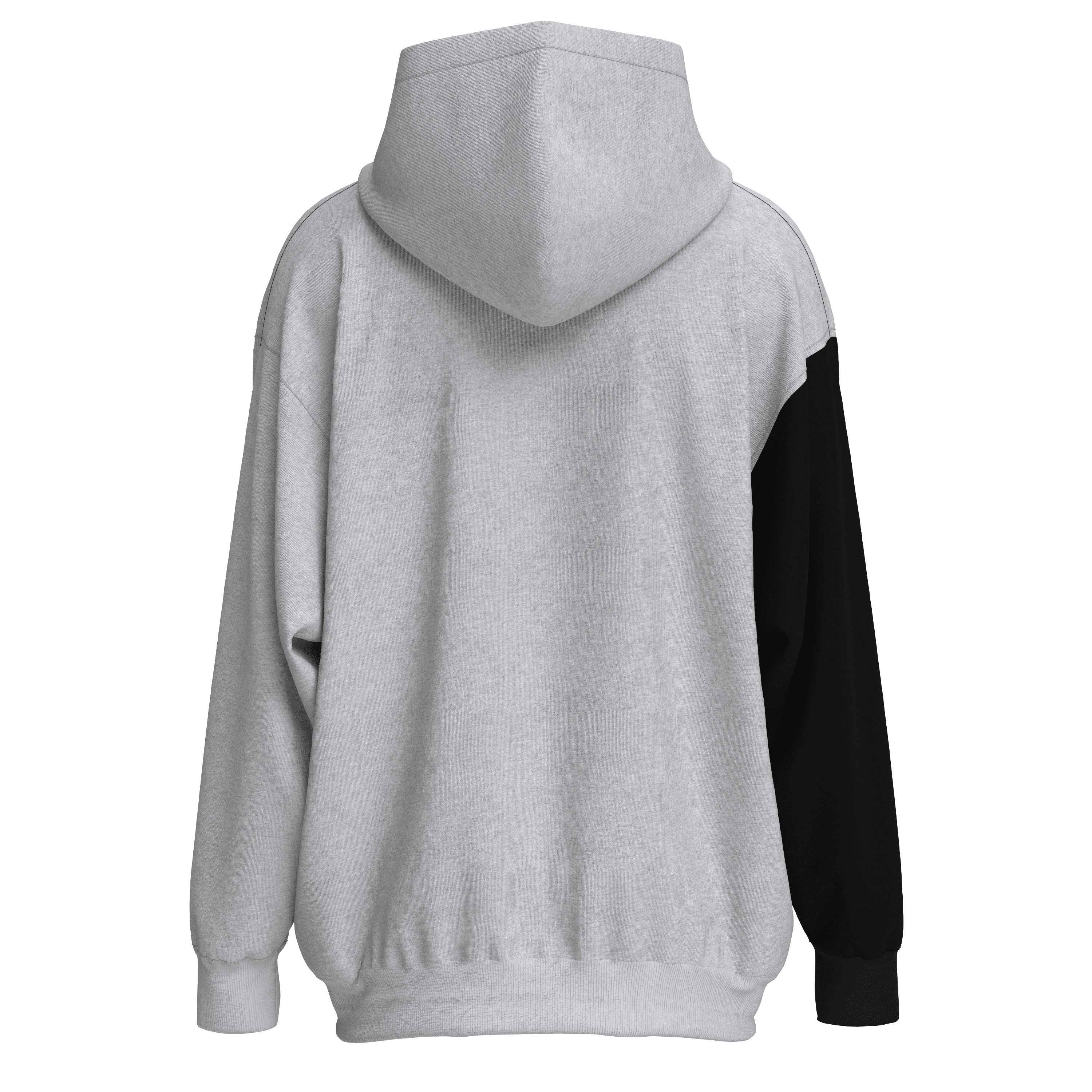 Oversize Shout Limited Edition Gray And Black Oldschool Unisex Zip Up Hoodie