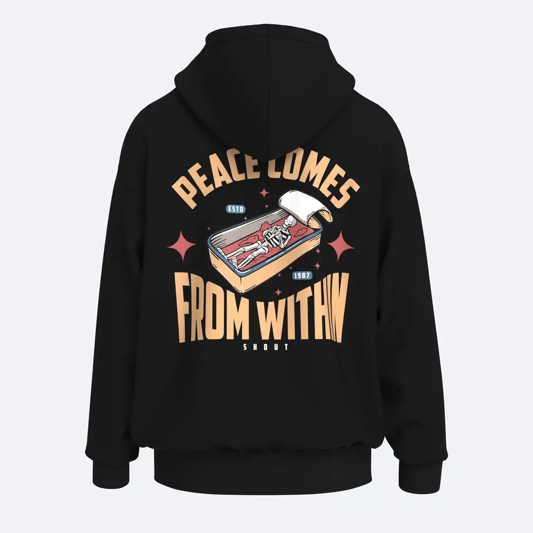 SHOUT Peace Comes From Within Hoodie ürün görseli
