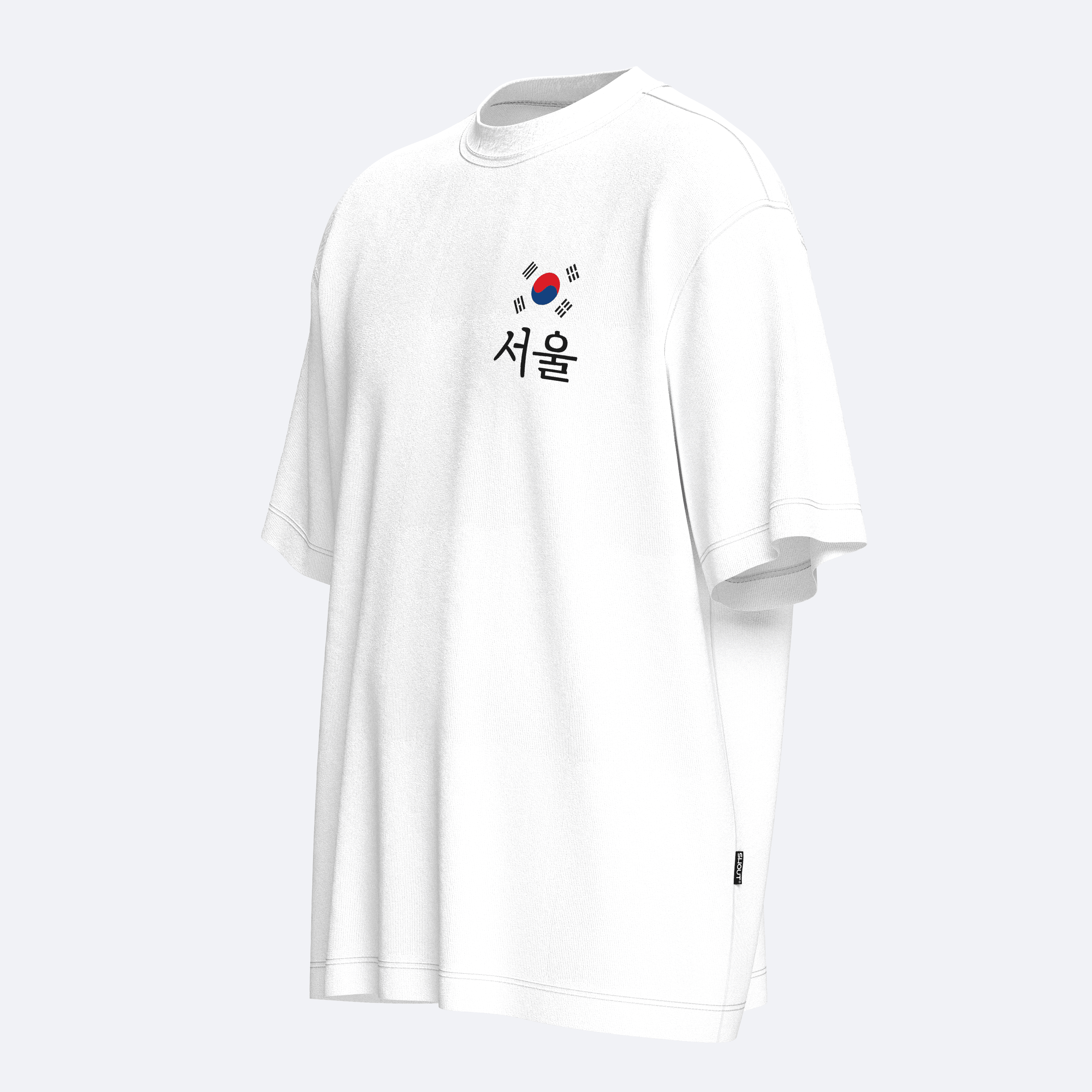 Shout Oversize South Korea Street Culture Unisex T-Shirt