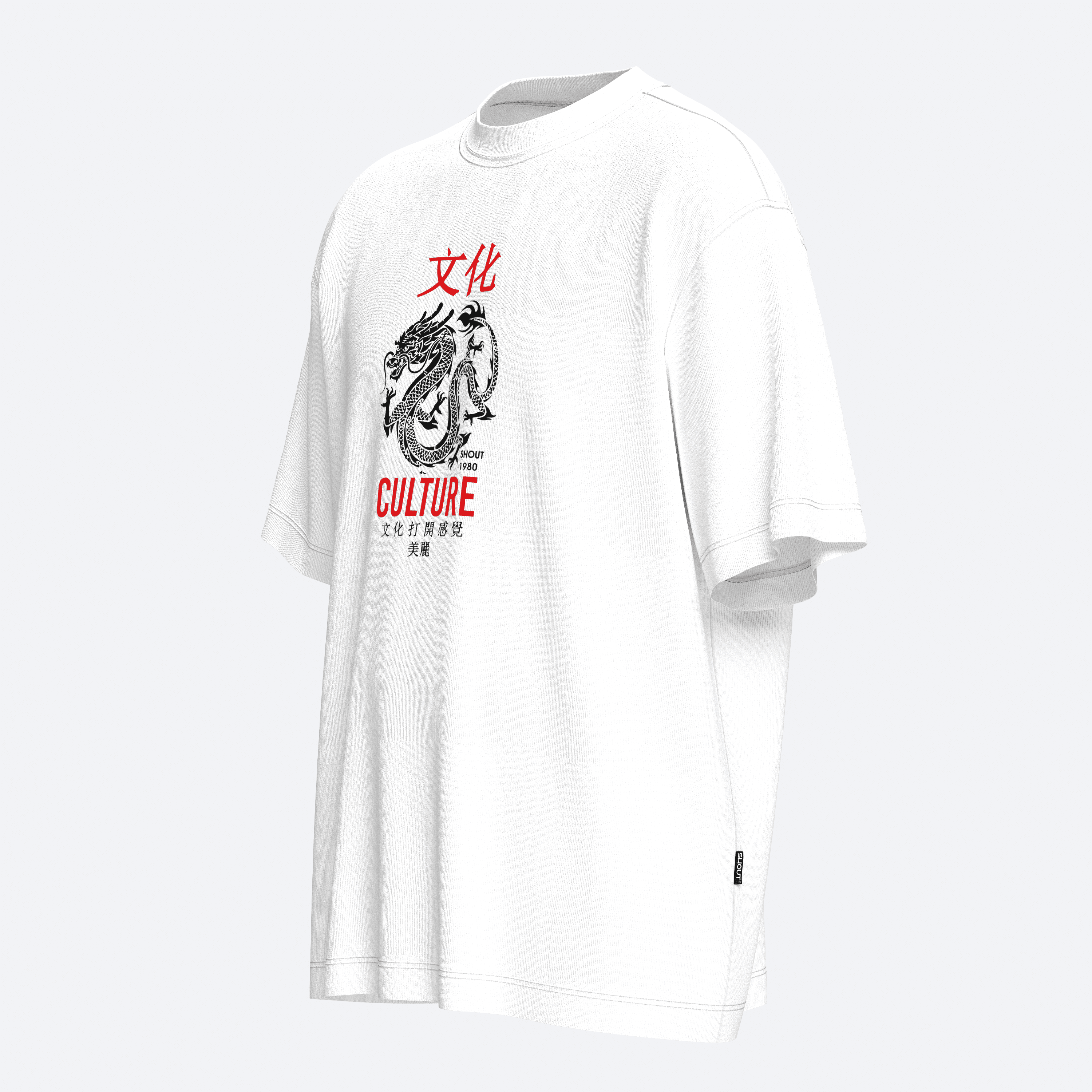  Shout Oversize Culture Dragon Unisex T-shirt