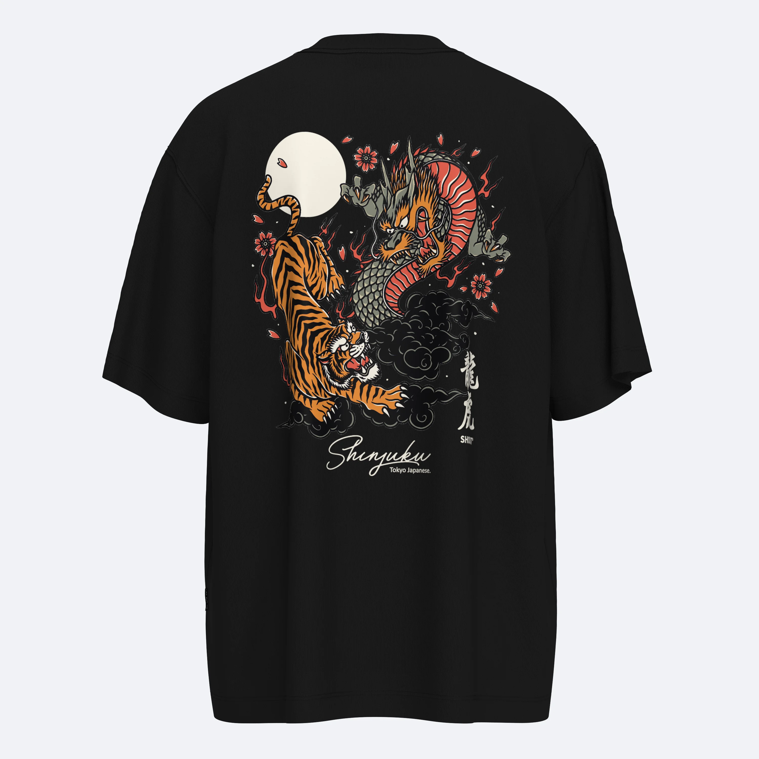 Shout Oversize Tokyo Shinjuku Tiger vs. Dragon Unisex T-Shirt
