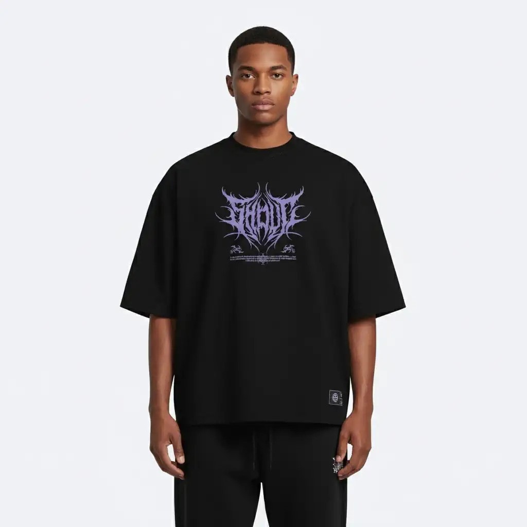 Oversize Shout Azazil Boxy Fit T-Shirt