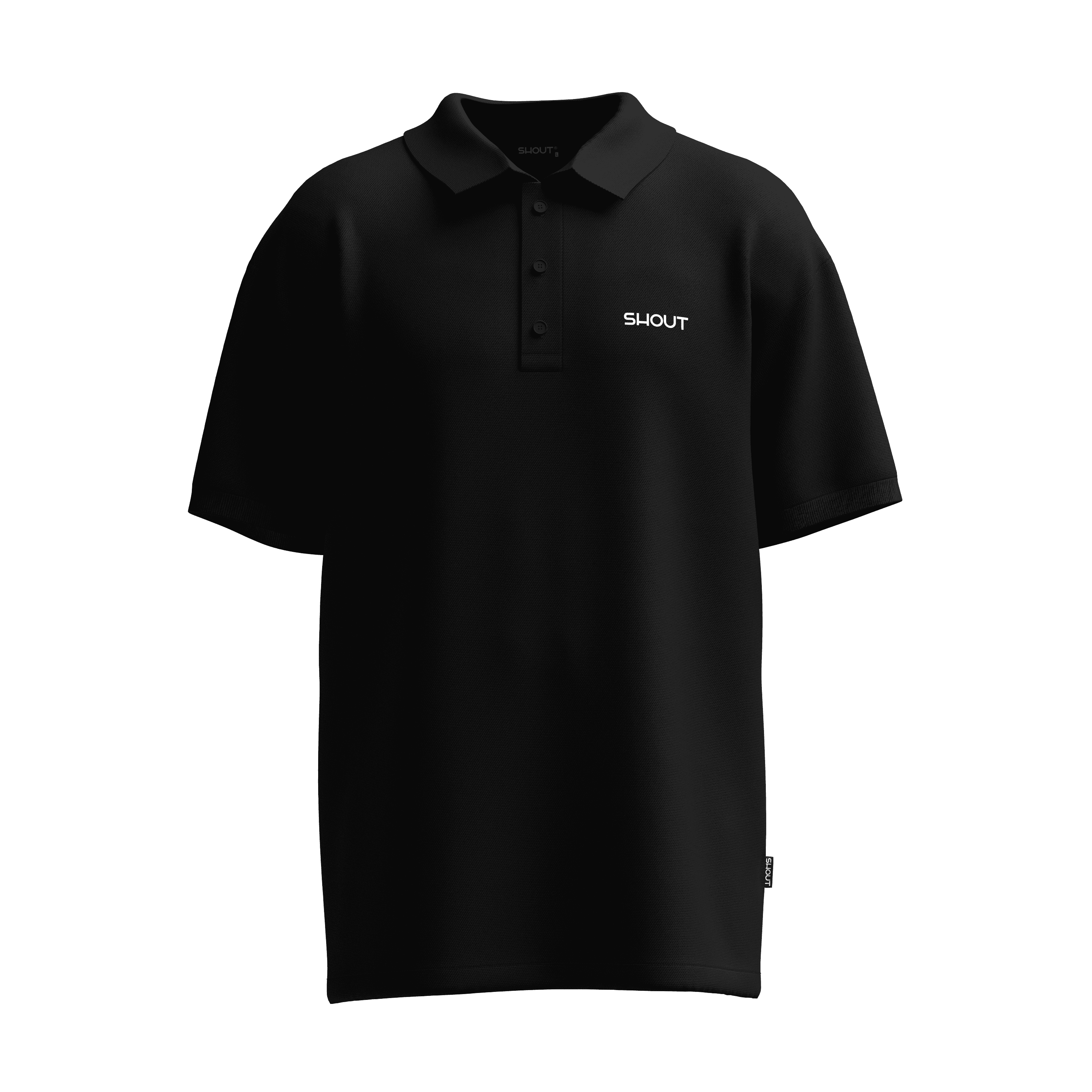Shout Oversize Premium Unisex Polo T-Shirt