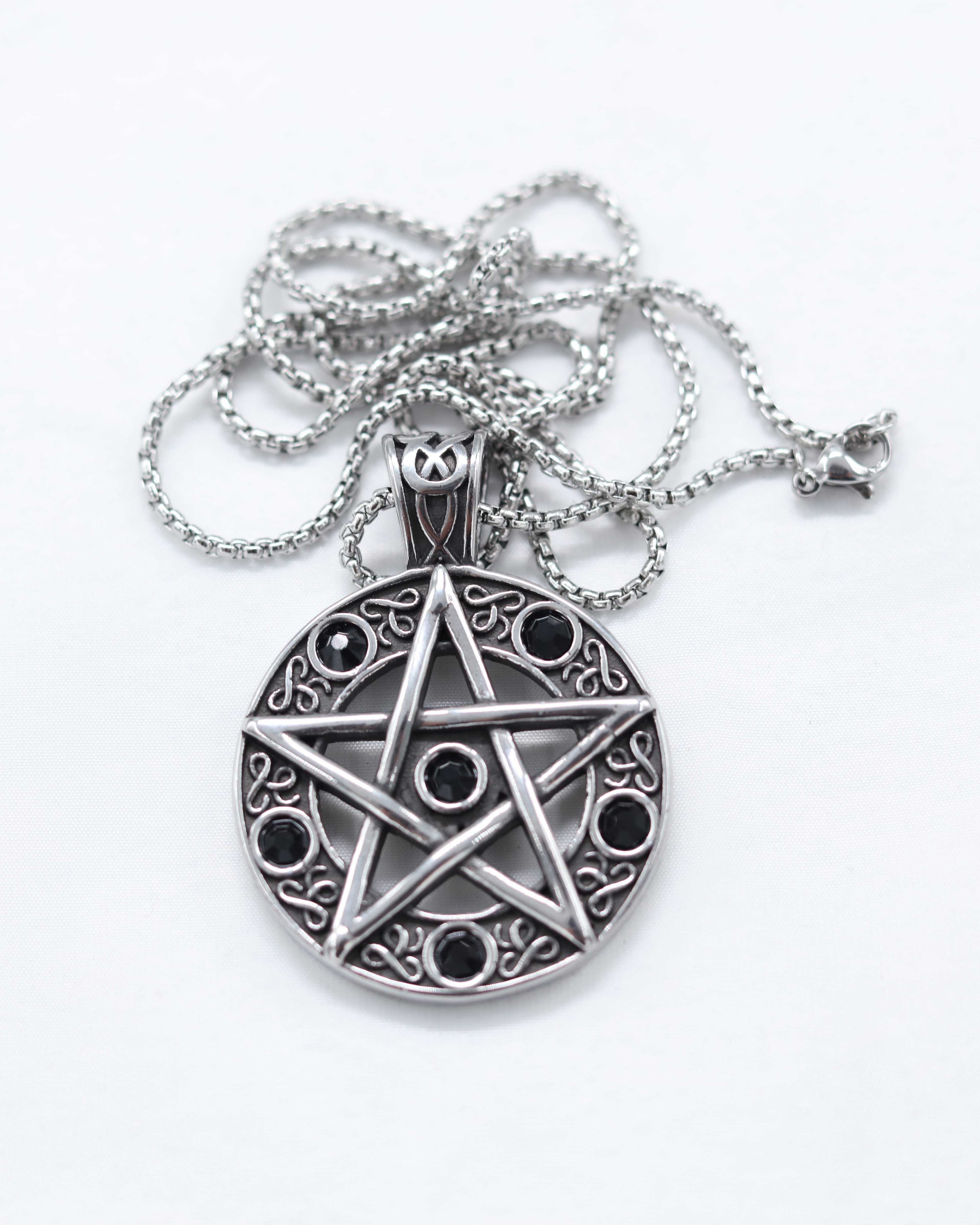 Shout Stainless Steel Devil Star Necklace