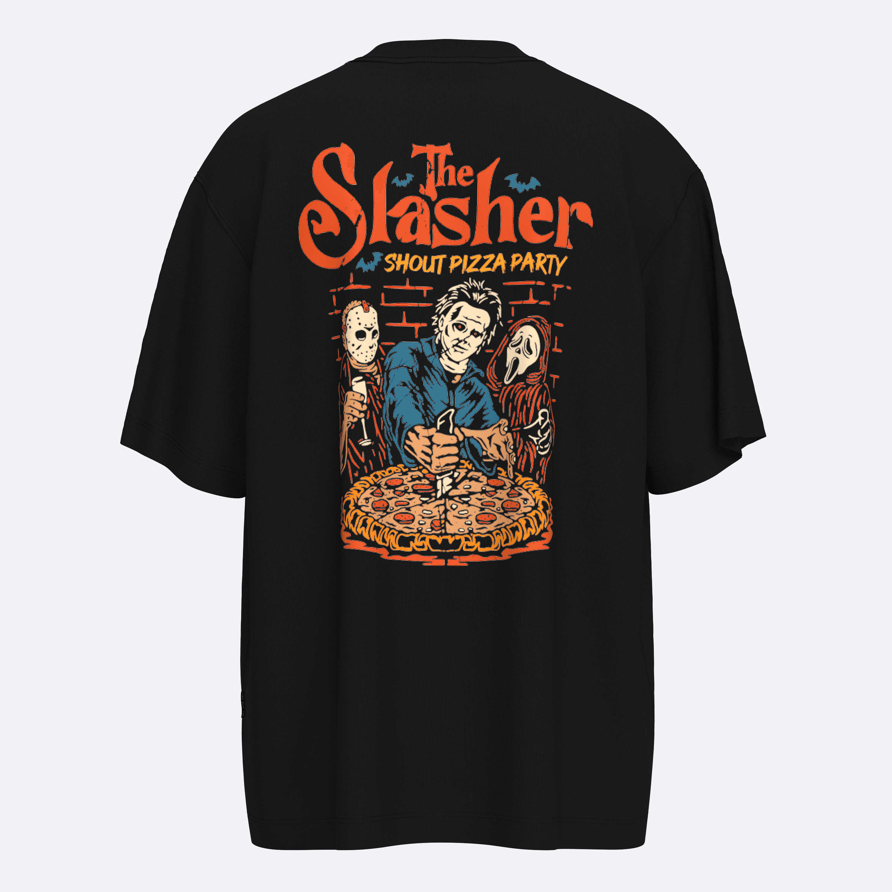 Shout Oversize The Slasher Pizza Party Unisex T-Shirt
