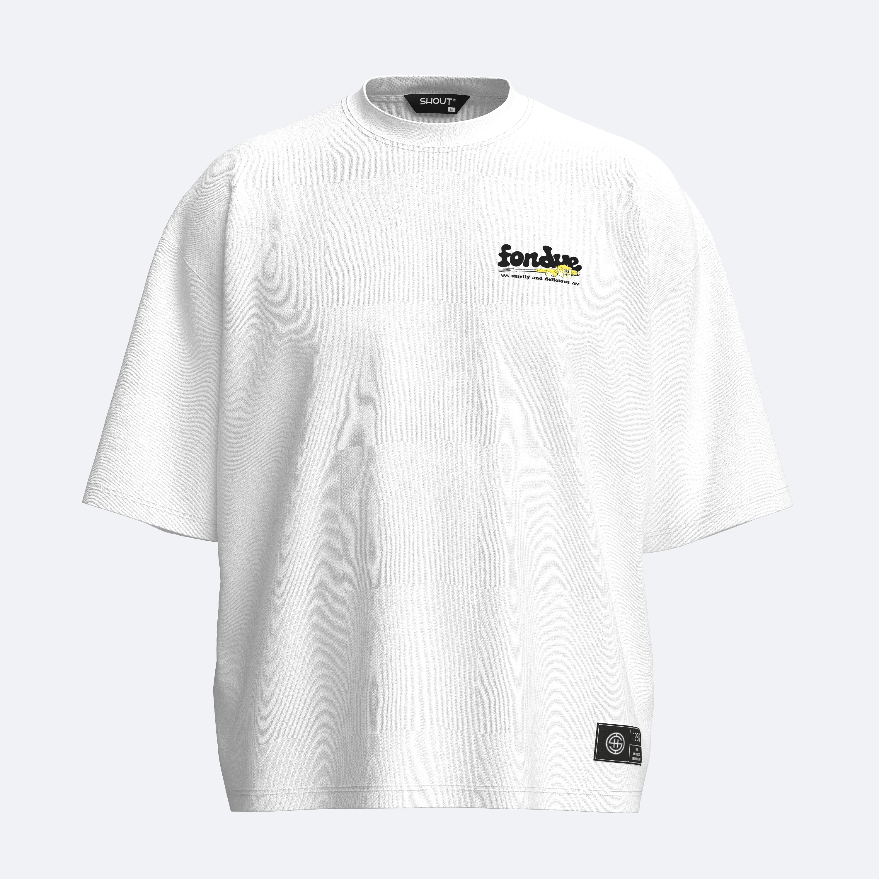 Shout Fondue Friends Boxy Fit Oversize Tişört