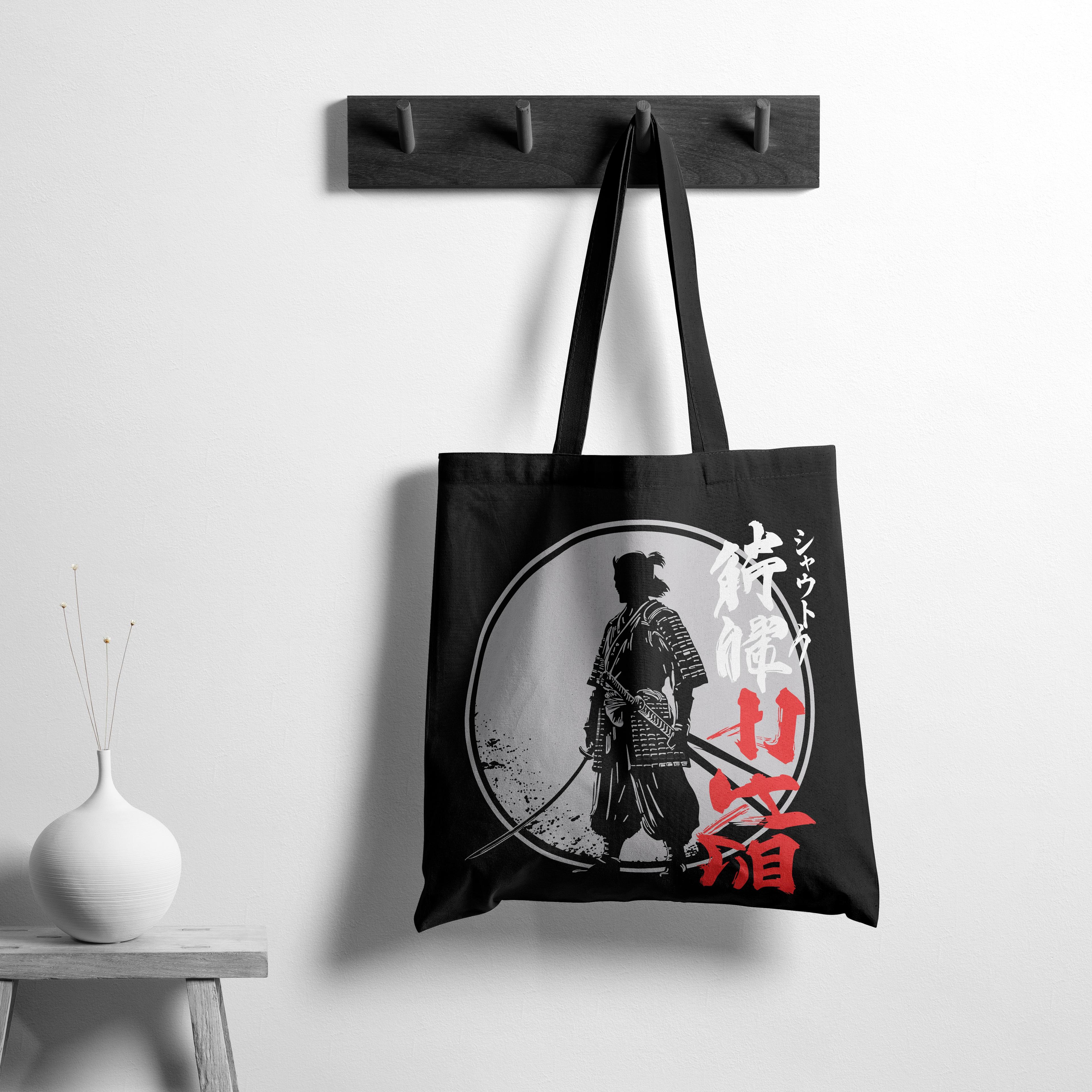 Shout Ronin Path of the Warrior Black Tote Bag
