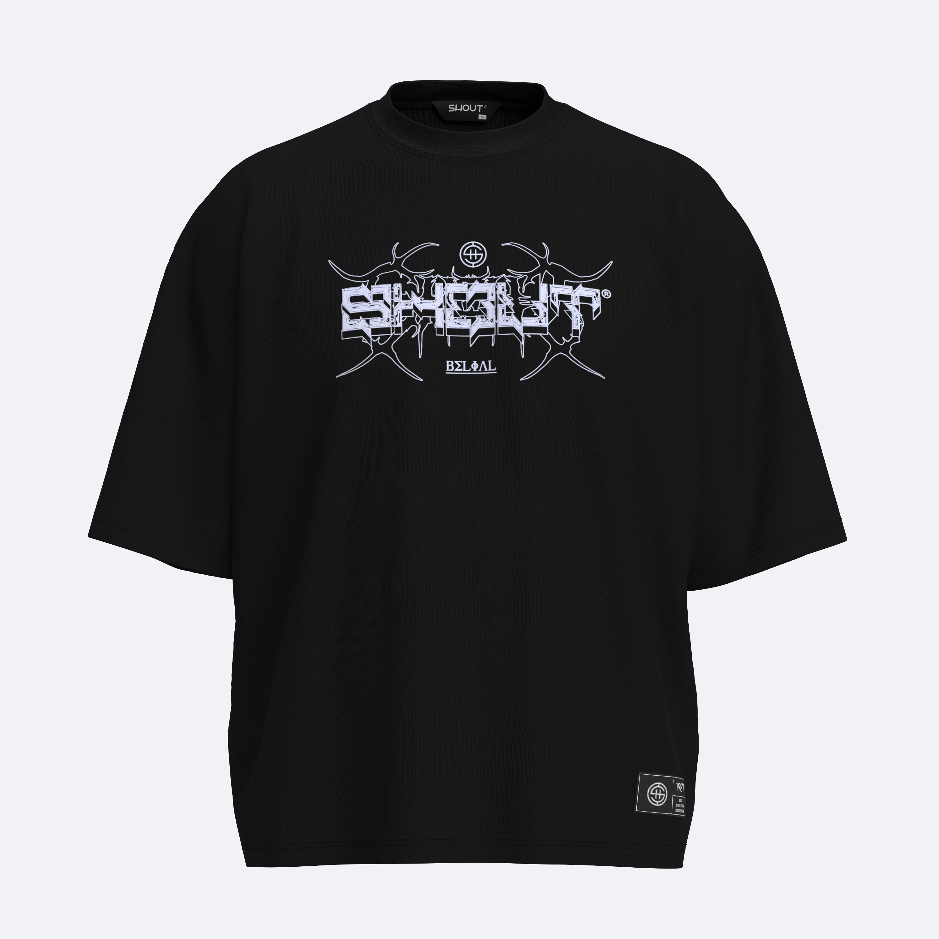 Shout Belial Boxy Fit Oversize Unisex Tişört
