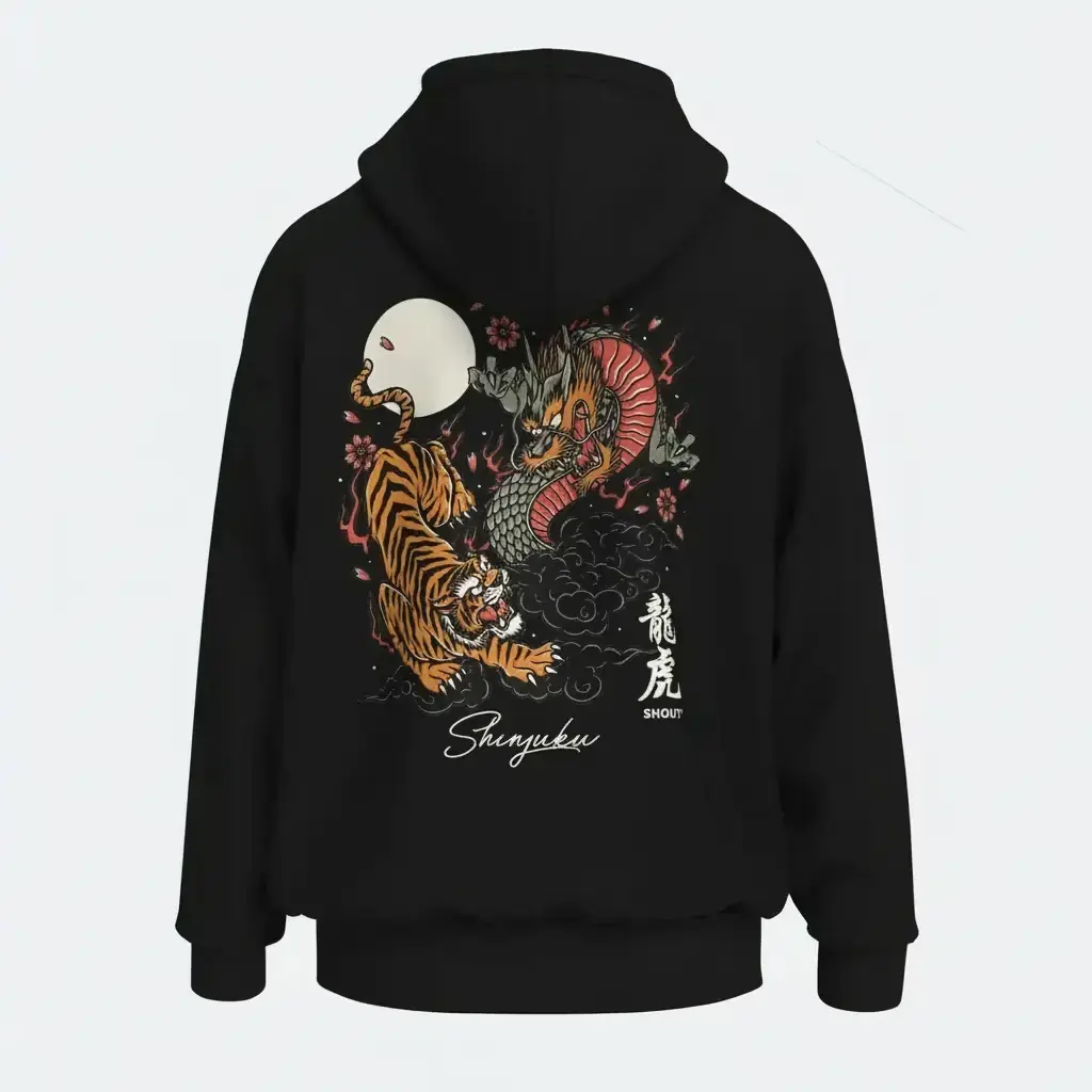 SUPER★DRAGON TOUR 2019 Emotions パーカー Shout Tokyo Shinjuku Tiger vs. Dragon Unisex Oversize Hoodie