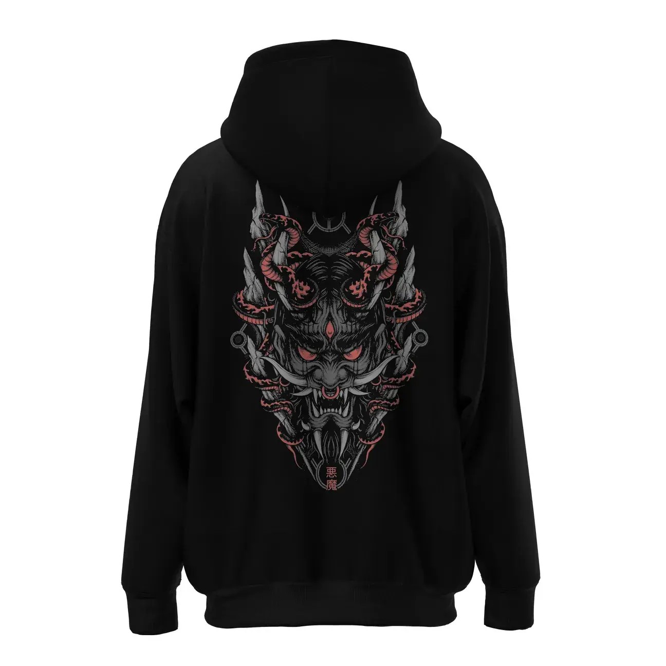 Shout Oversize Japanese Oni Unisex Hoodie