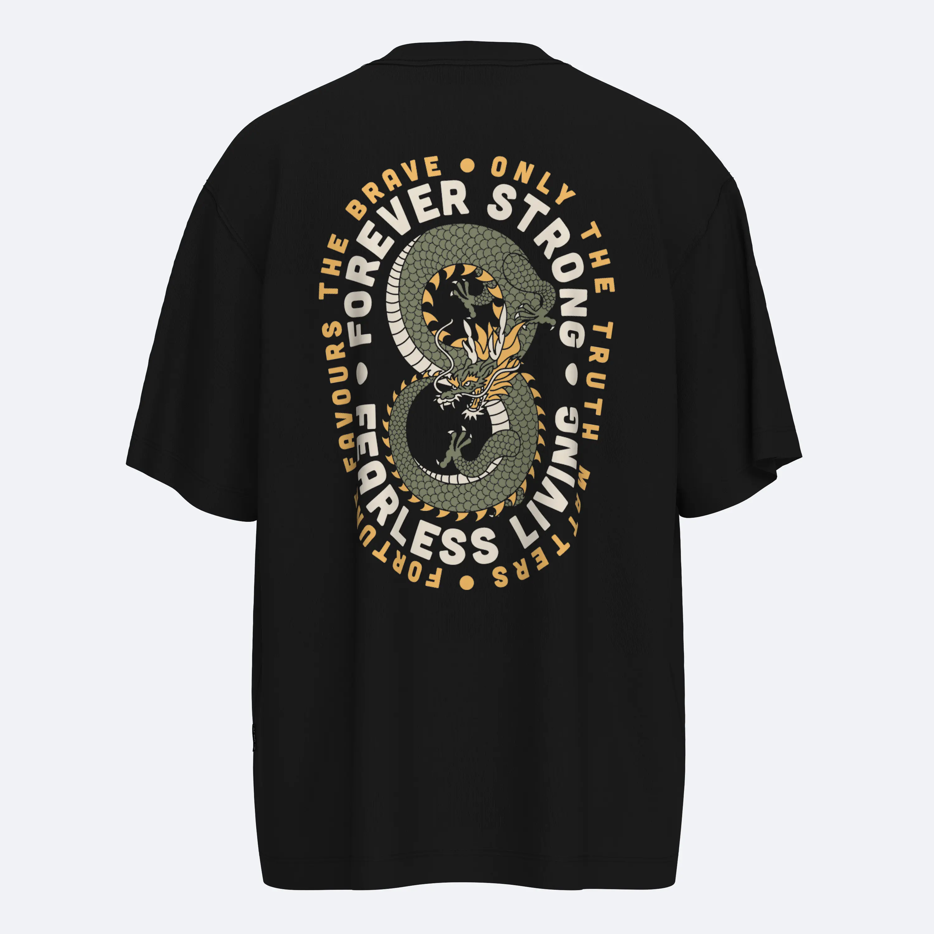 Shout Oversize Dragon Fearless Living Unisex T-Shirt