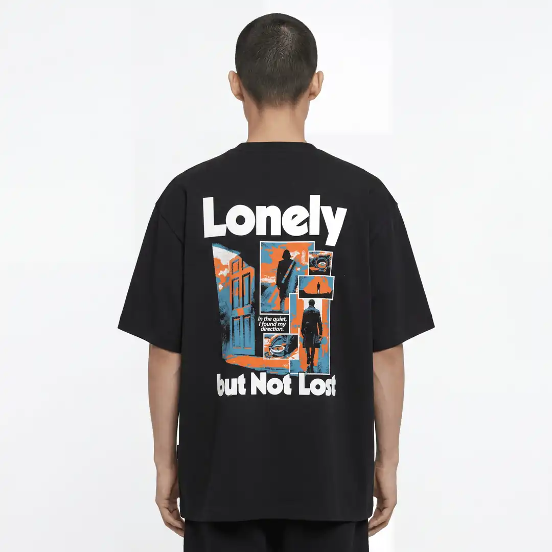 Lonely But Not Lost Oversize Tişört SHOUT streetwear ürün görseli
