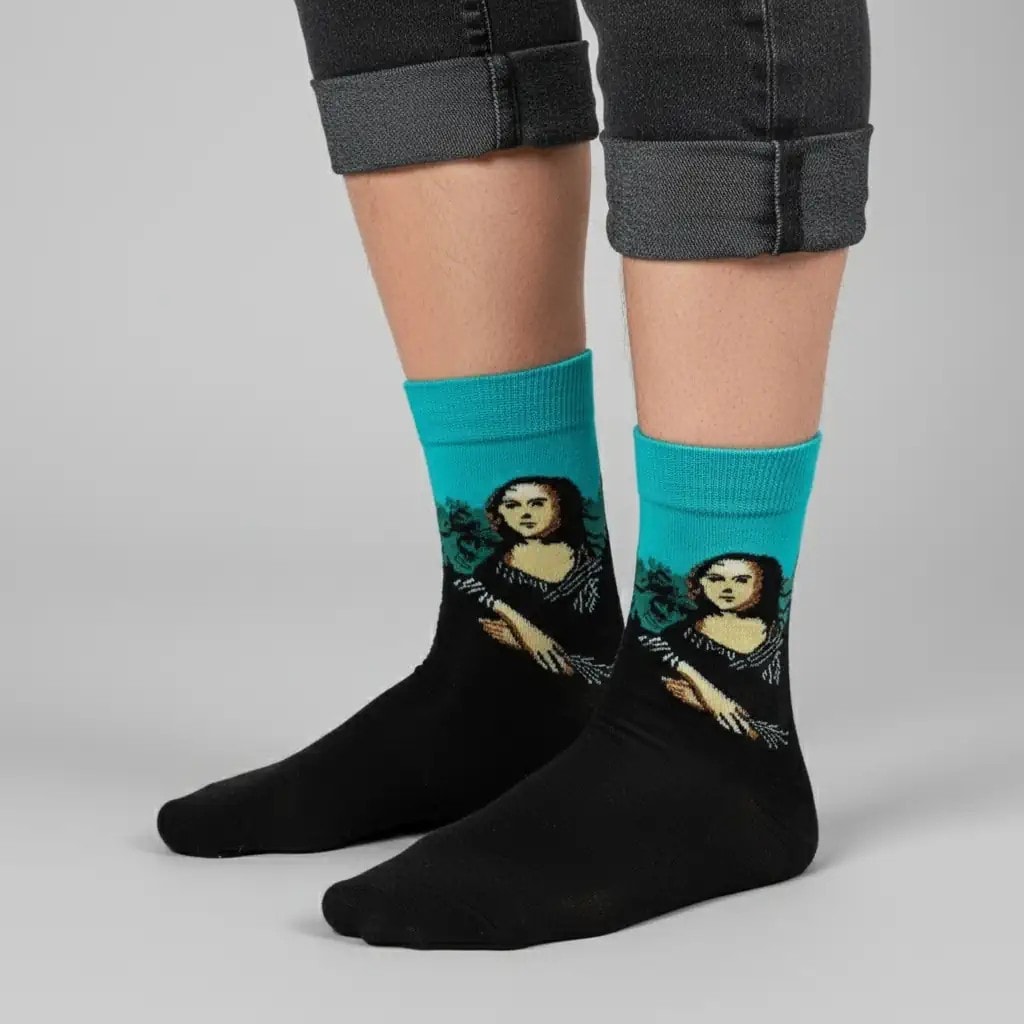 Shout Unisex Mona Lisa One Size Sock