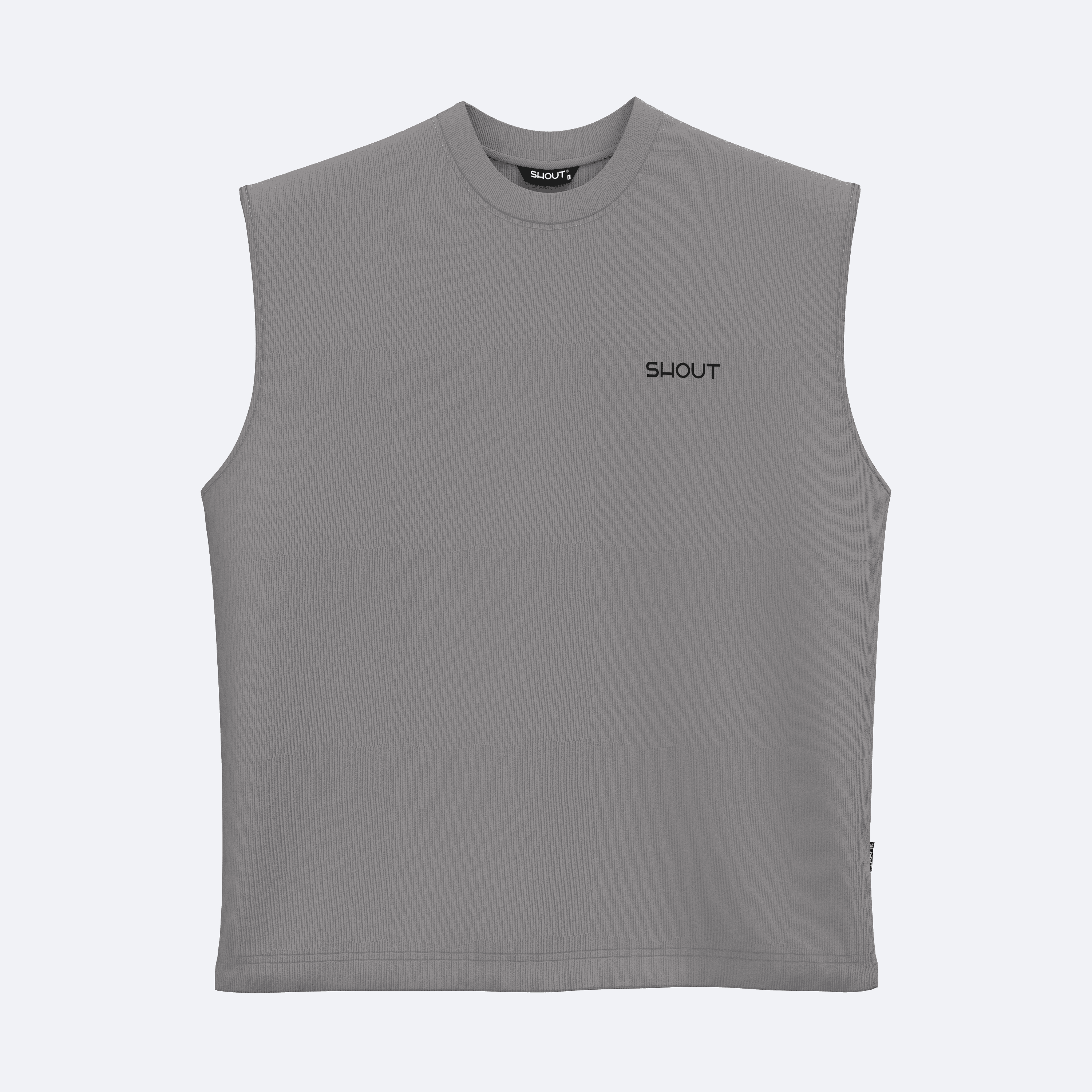 Shout Oversize Basic Kolsuz Atlet - Gri