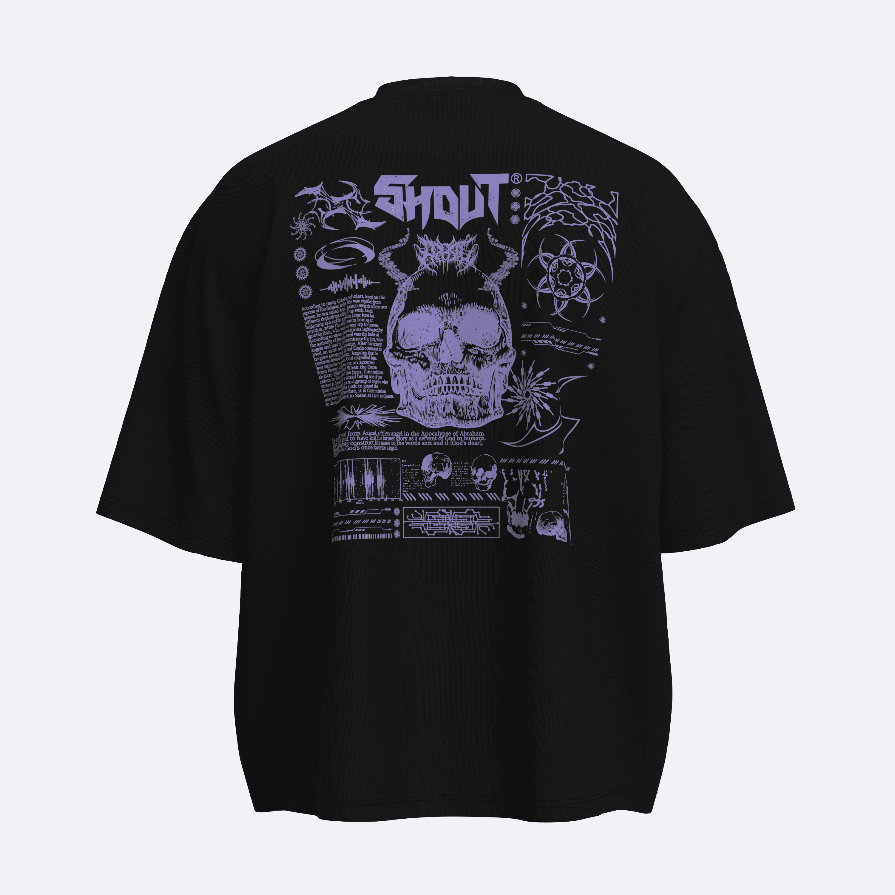 Oversize Shout Azazil Boxy Fit T-Shirt