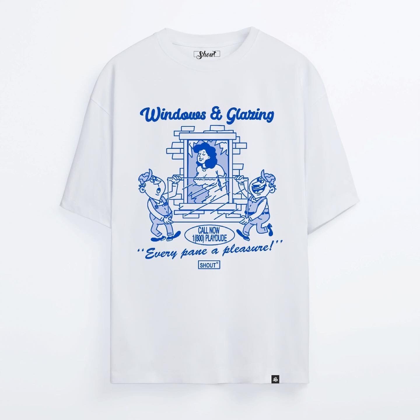 Shout Oversize Windows & Glaring Oldschool Unisex T-Shirt