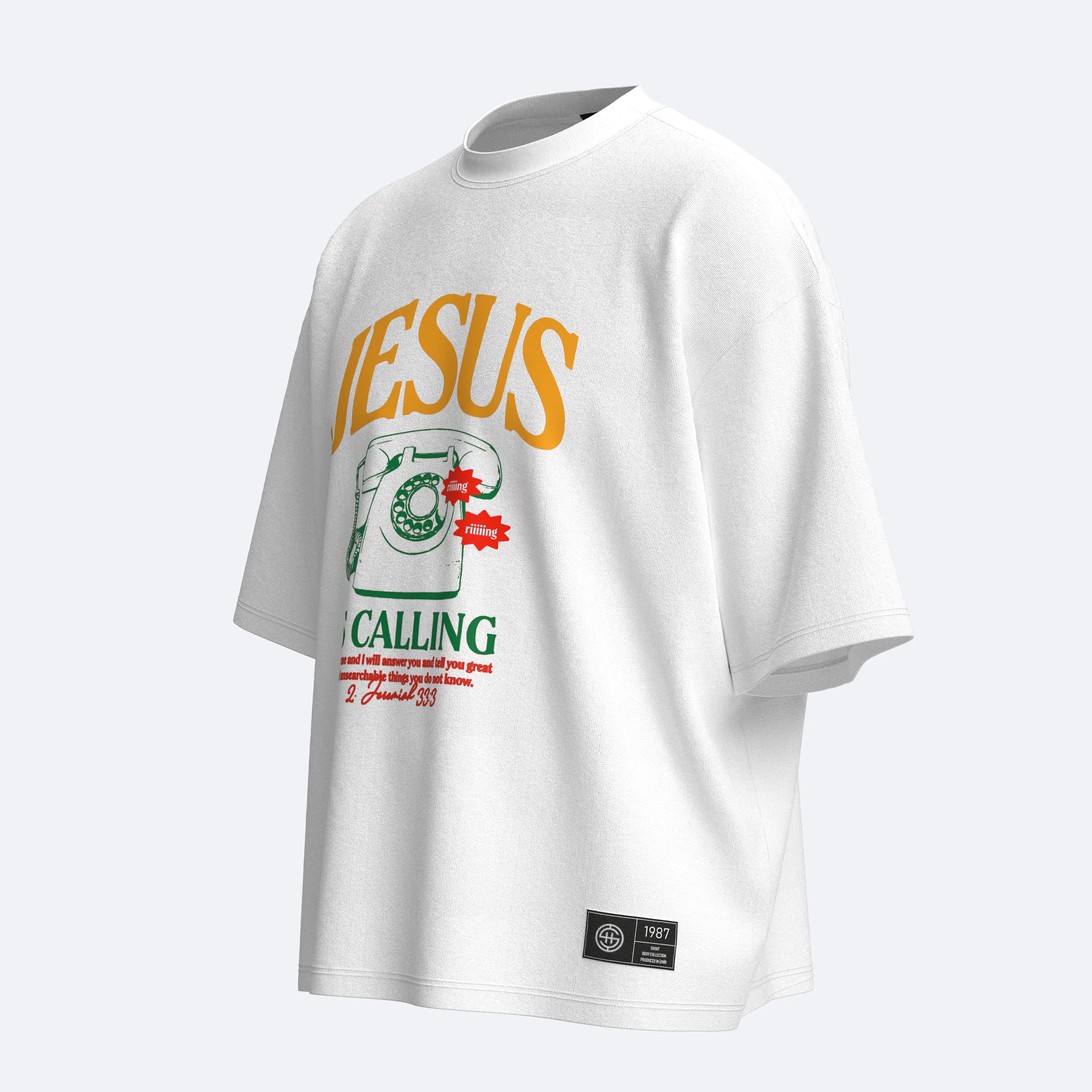 Shout Jesus Is Calling Boxy Fit Oversize Tişört
