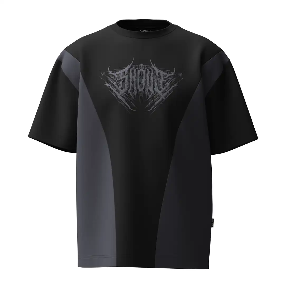 SHOUT Technical Logo Oversize T-Shirt – SHOUT basic tişört modeli ürün görseli