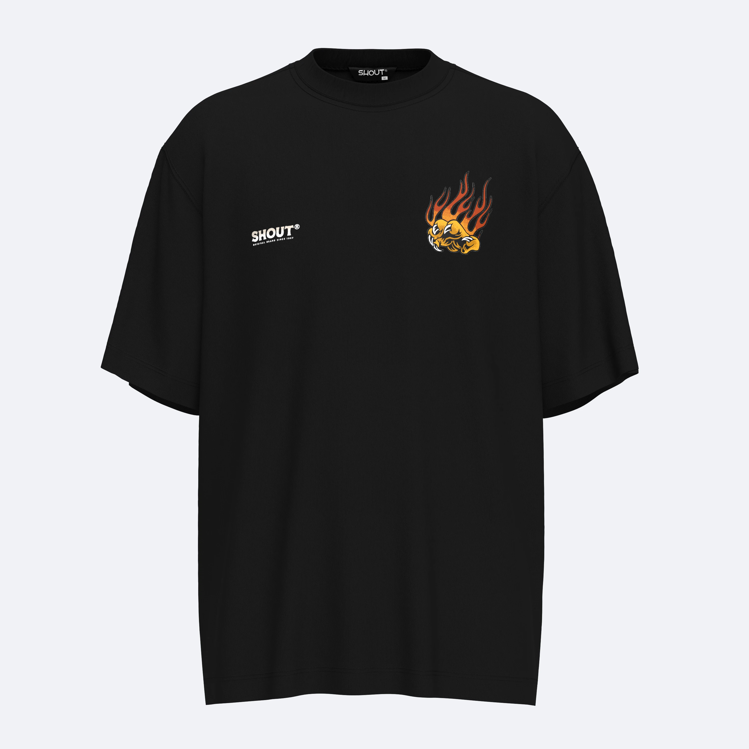 Oversize Shout Limited Edition Tiger Vs Snake Unisex T-Shirt