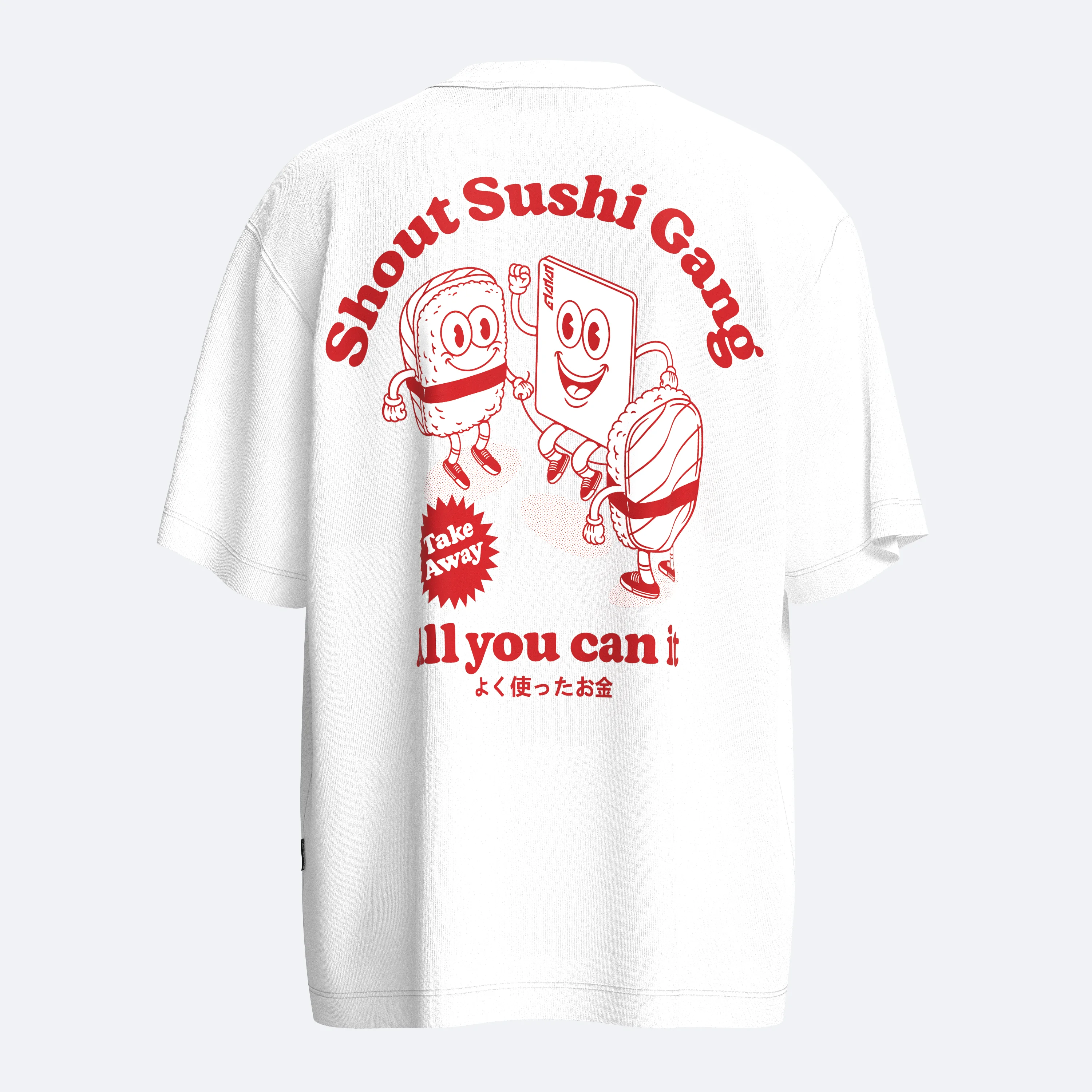 Oversize Shout Sushi Gang Unisex T-Shirt