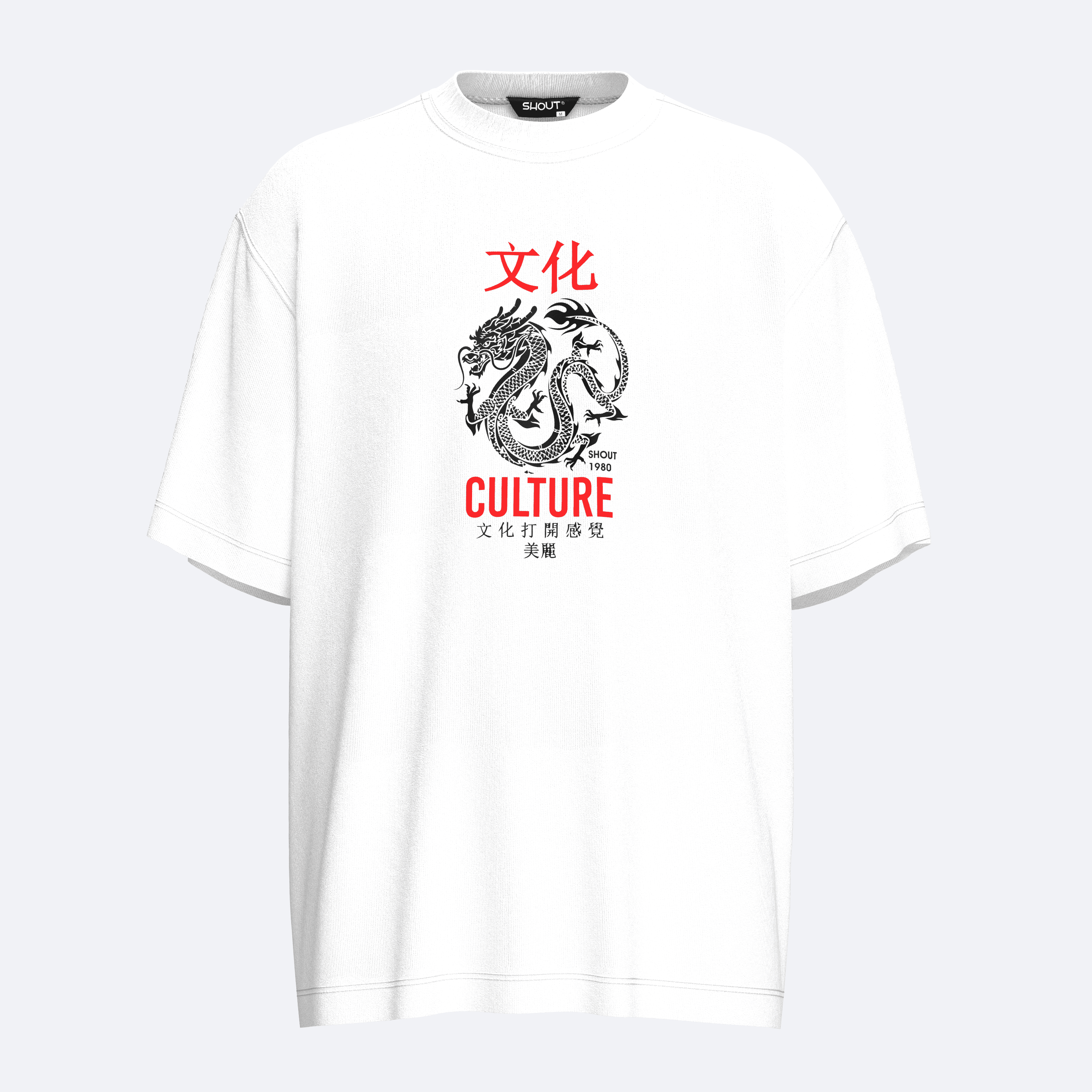 Shout Oversize Culture Dragon Unisex T-shirt