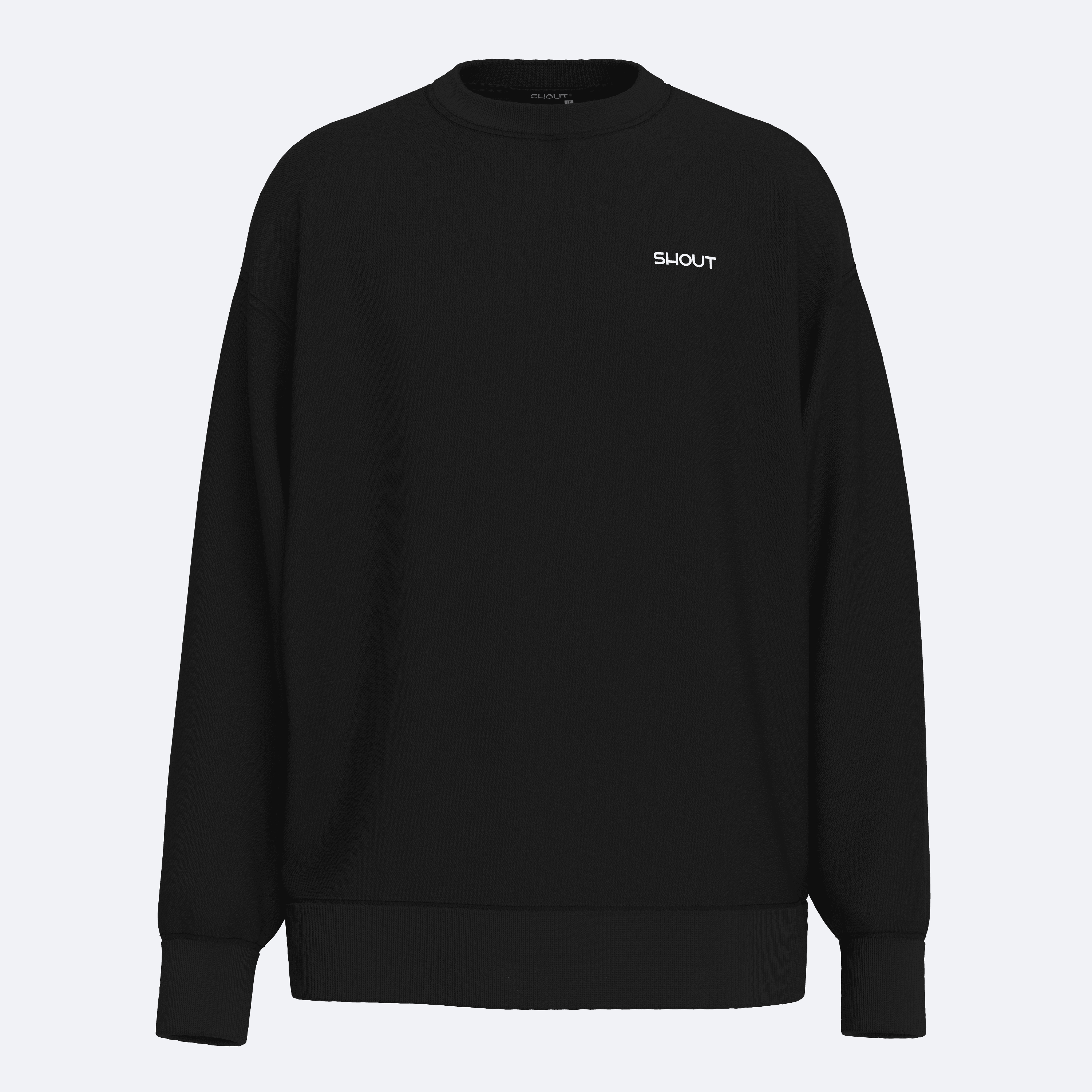 Shout Oversize Black Reaper Unisex Sweatshirt