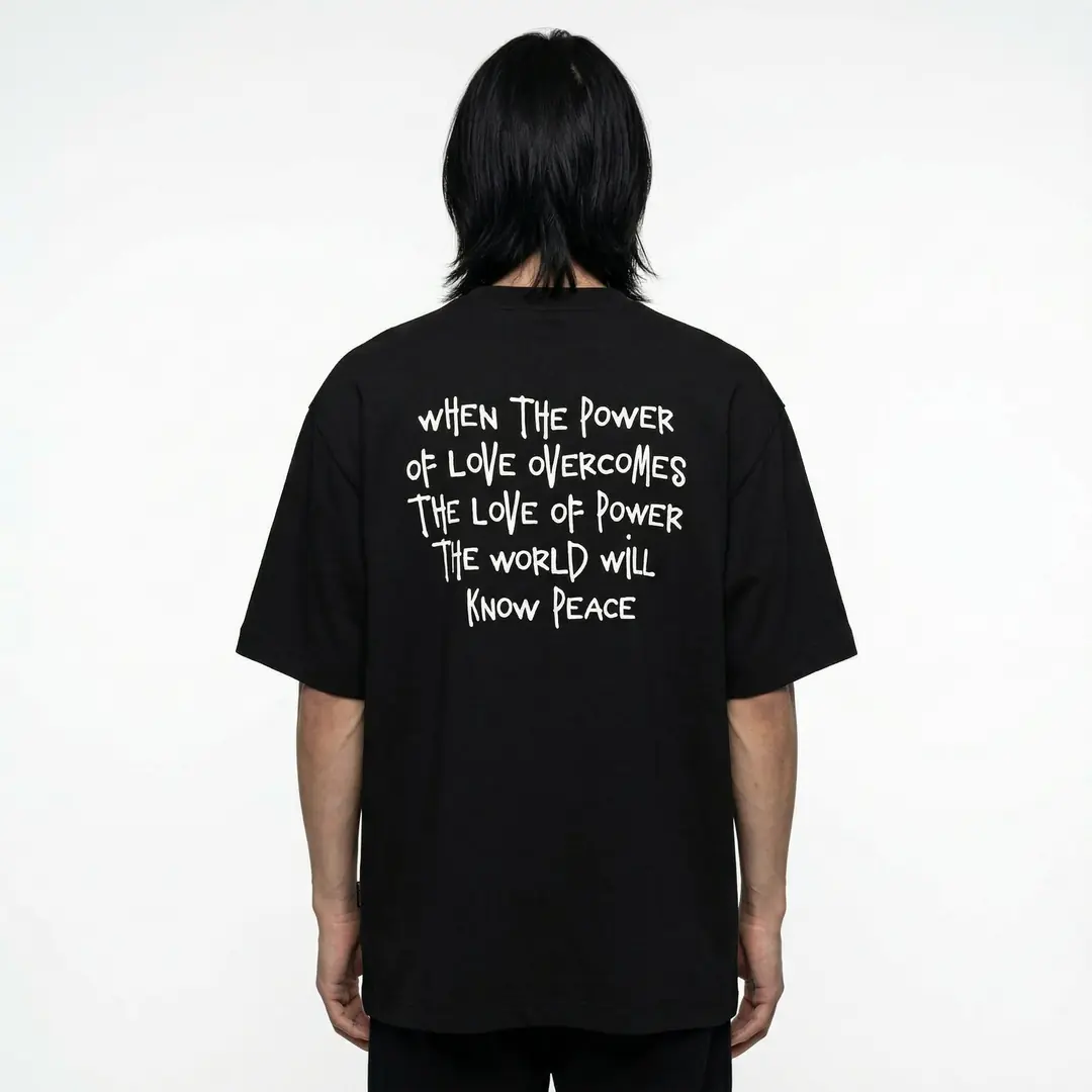 Know Peace Oversize Tişört SHOUT streetwear ürün görseli