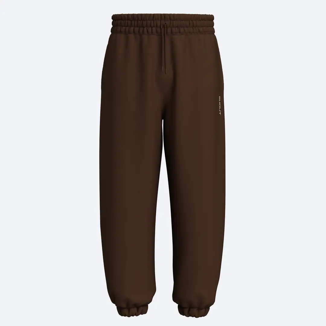 SHOUT Basic Brown Jogger Pantolon – SHOUT basic tişört modeli ürün görseli