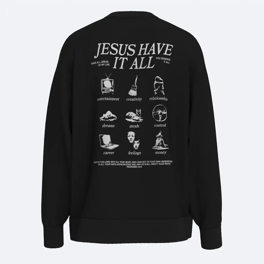 SHOUT Jesus Have It All Sweatshirt modelinin ürün görseli