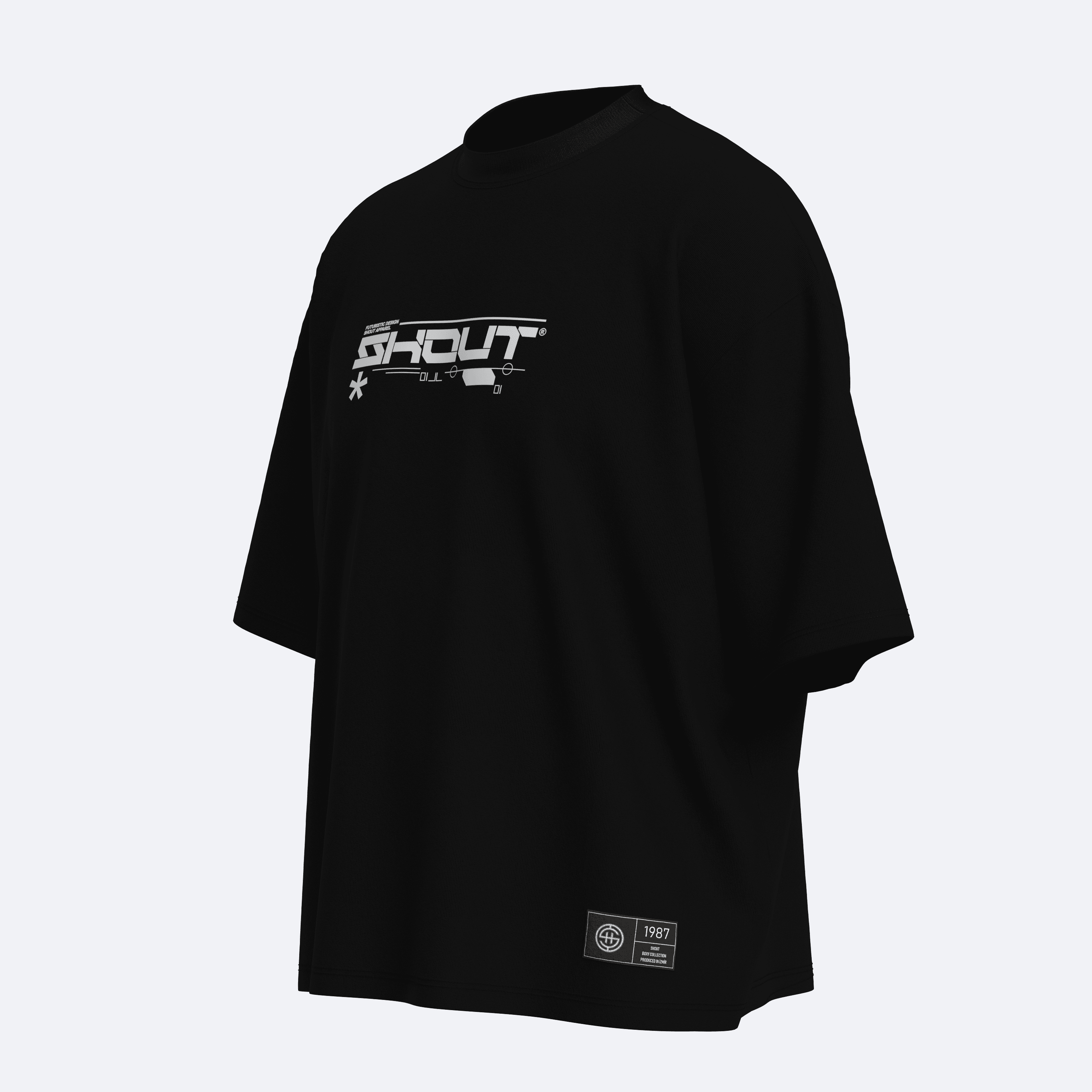 Shout Oversize Cyber 2088 Unisex Boxy Fit T-Shirt