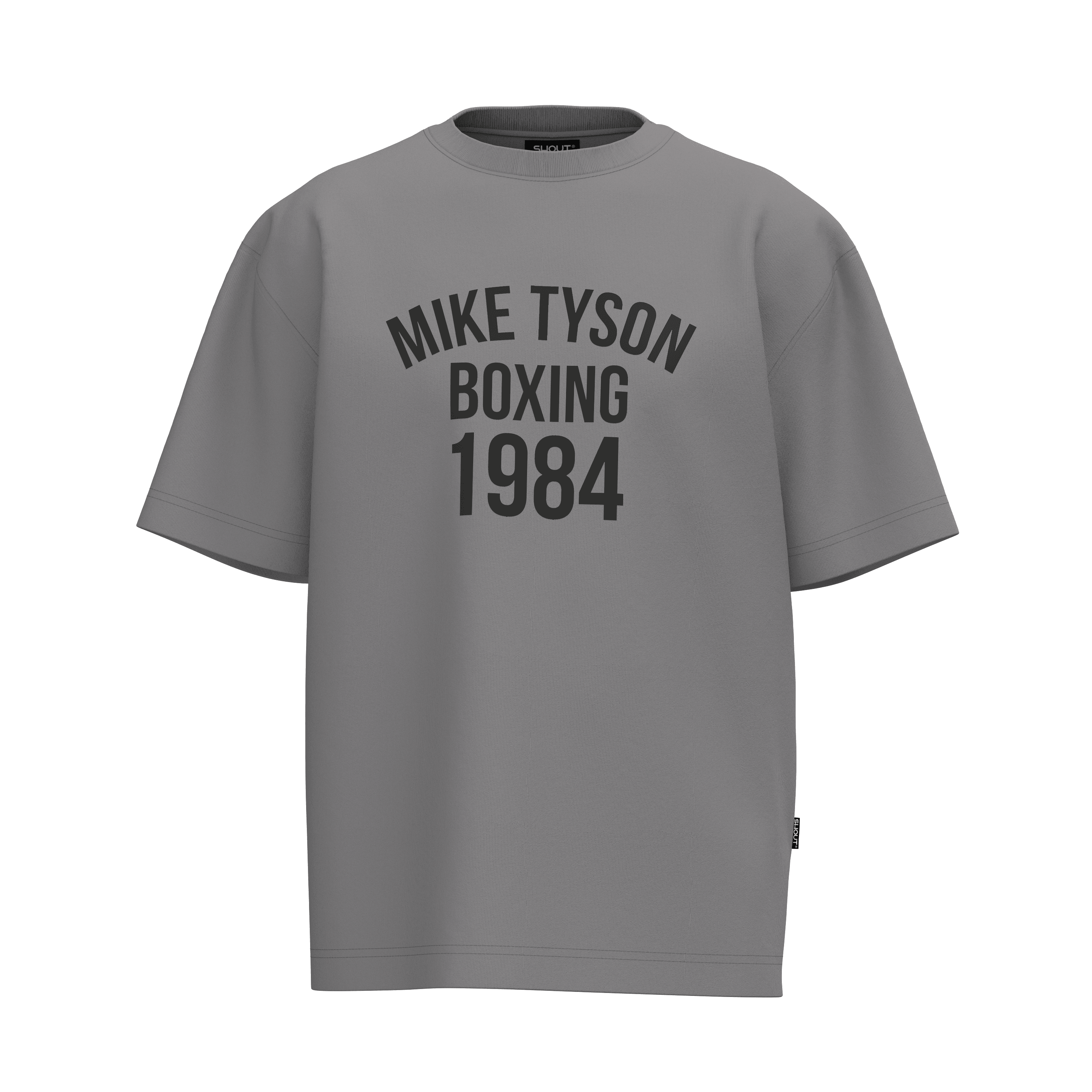 Oversize Mike Tyson Boxing 1984 Grey Unisex T-Shirt