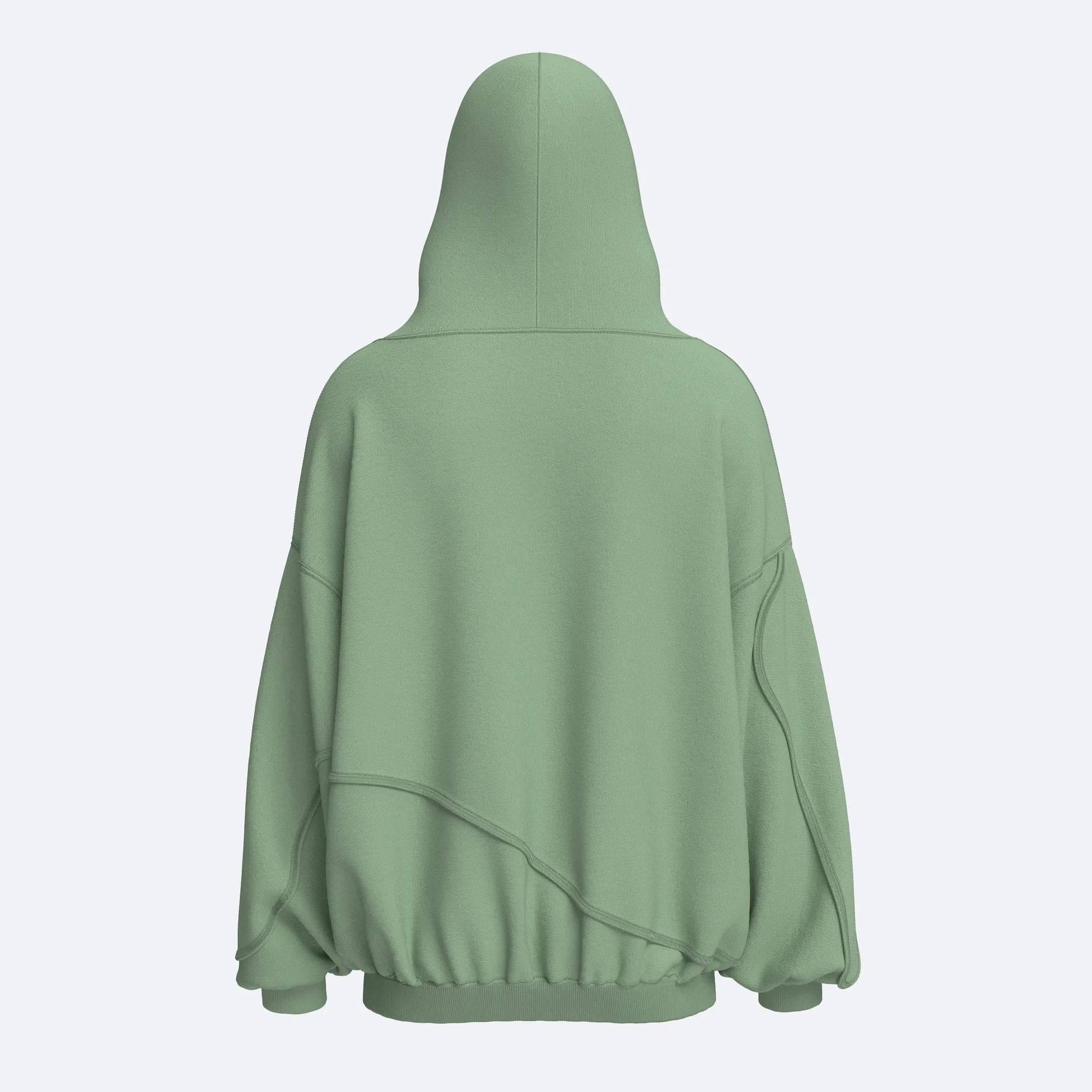 Shout Limited Edition SS24 Oversize Unisex Hoodie - Watercress