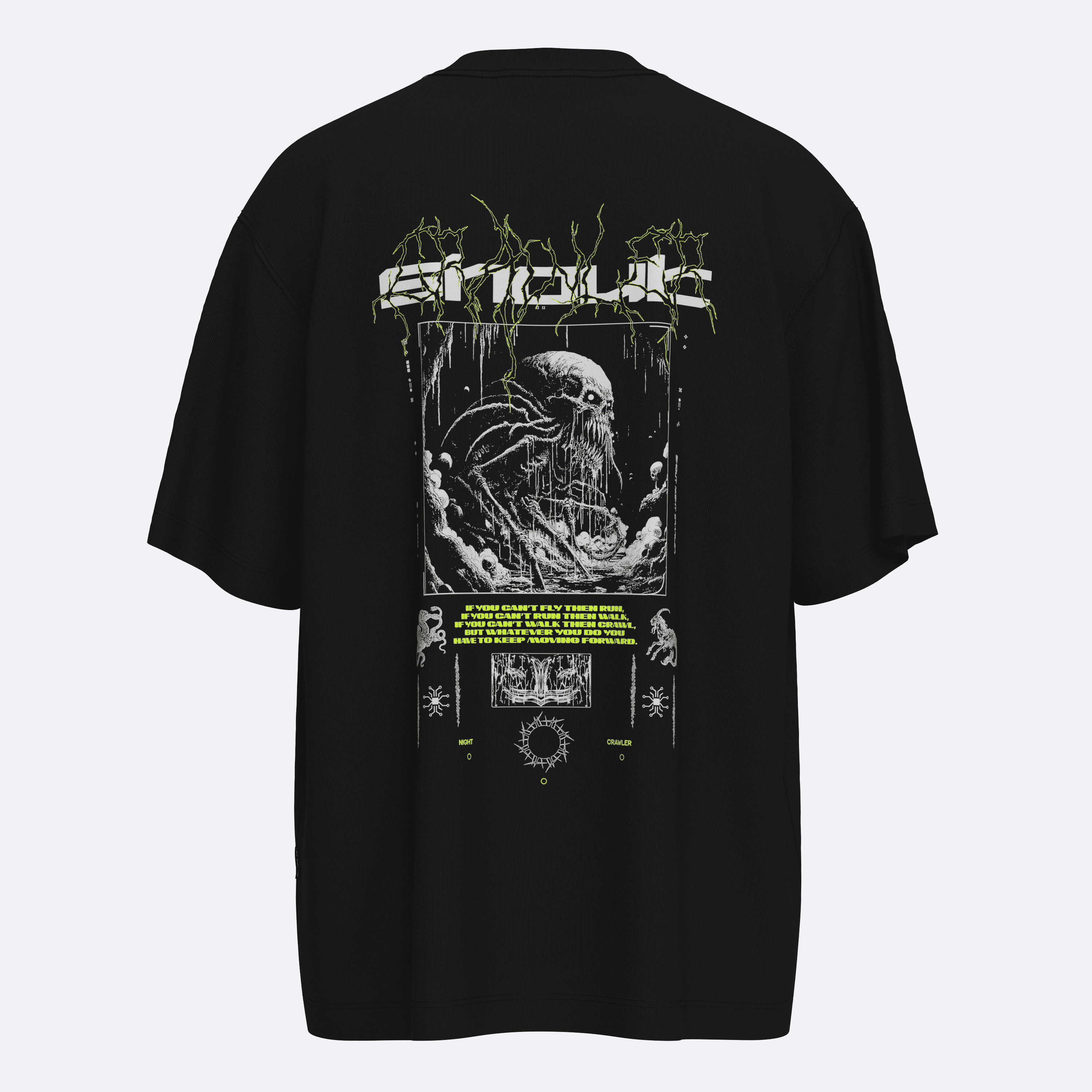 Shout Oversize Night Crawler Unisex Tişört