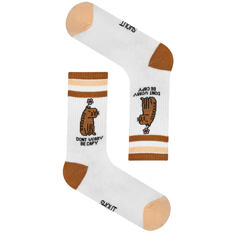 Shout Unisex Dont Worry Be Capy One Size Sock