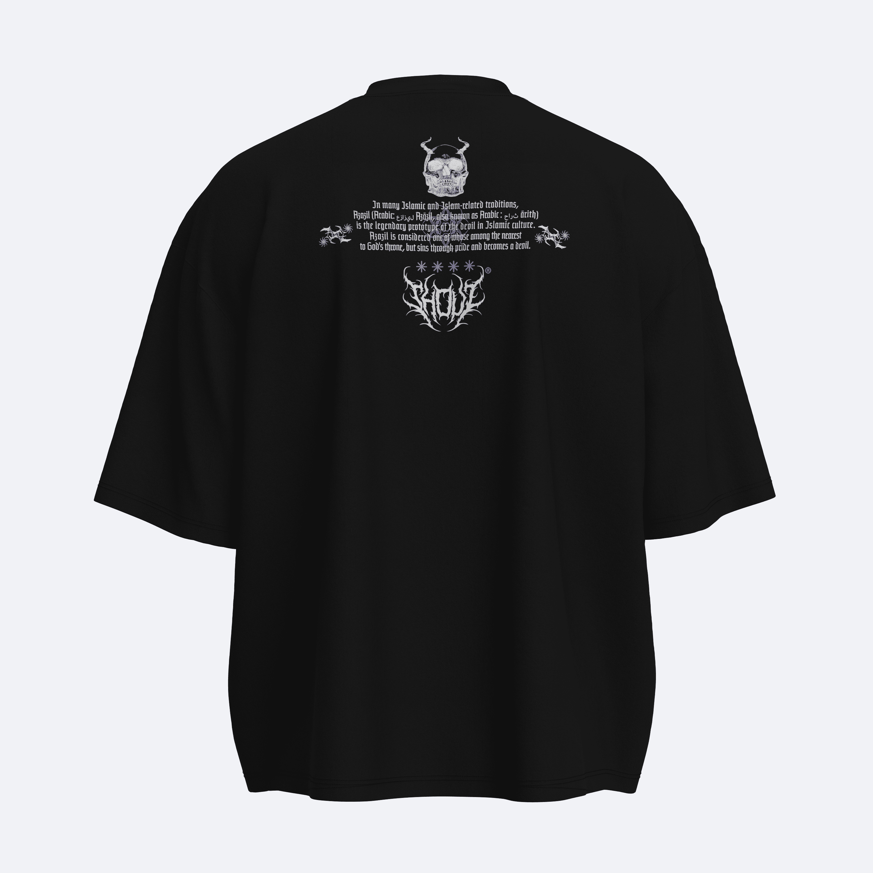 Oversize Shout Azazil V2 Boxy Fit T-Shirt