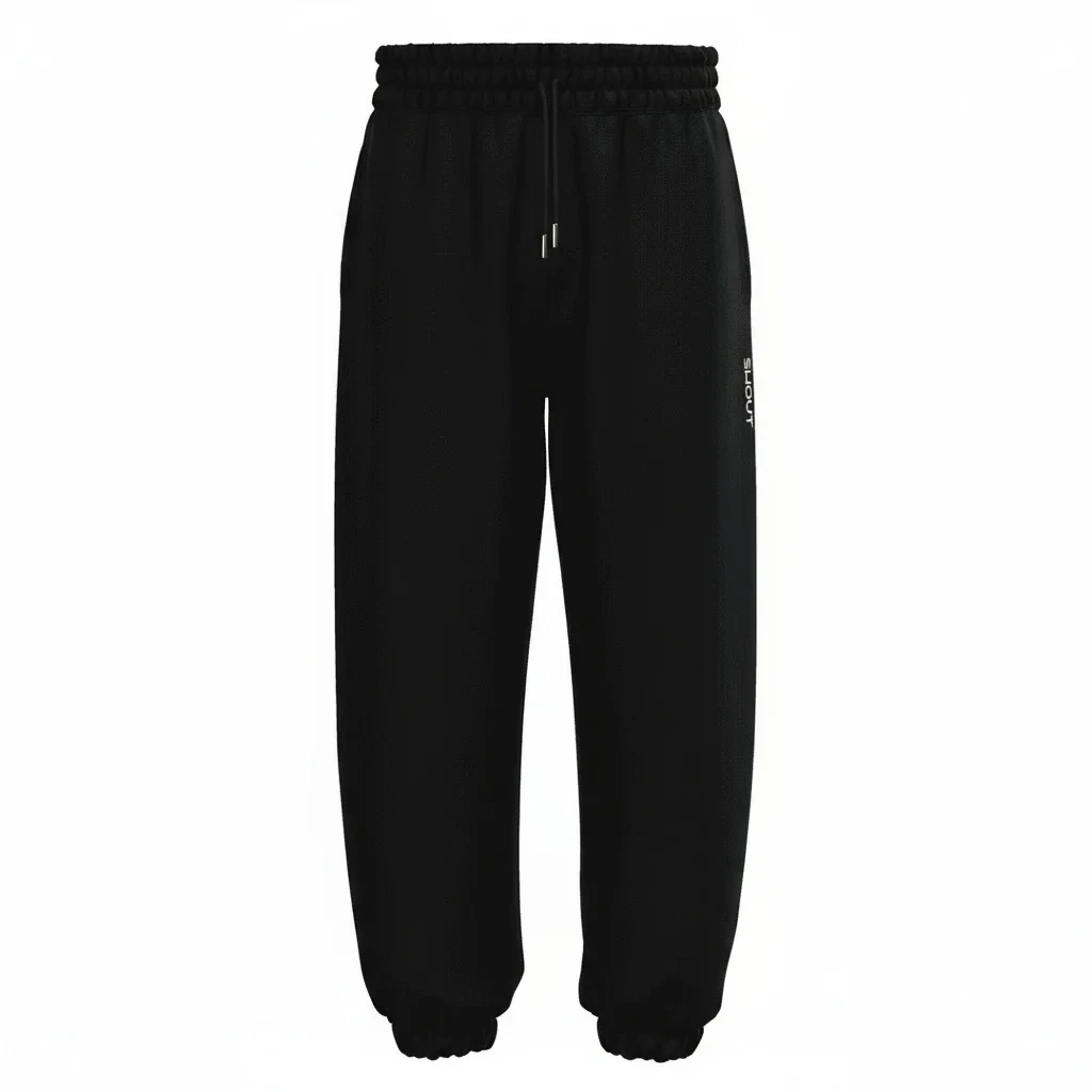 Shout Basic Black Unisex Jogger Pantolon