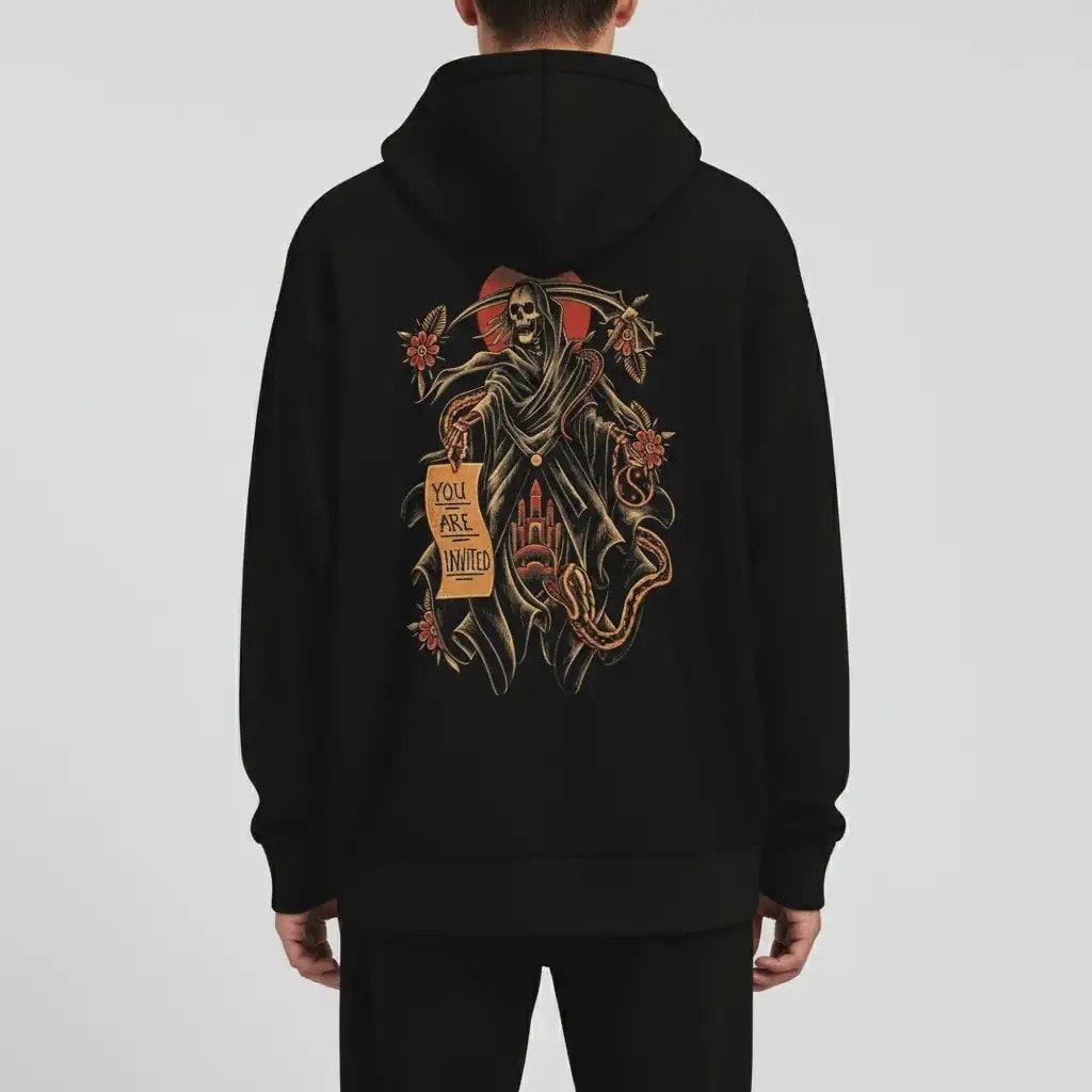 Shout You Are Invited! Oldschool Oversize Unisex Hoodie