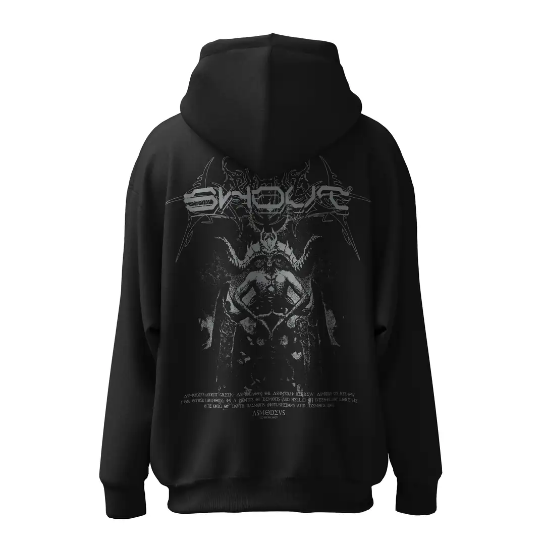 Shout Oversize Asmodeus Unisex Zip Up Hoodie | SHOUT