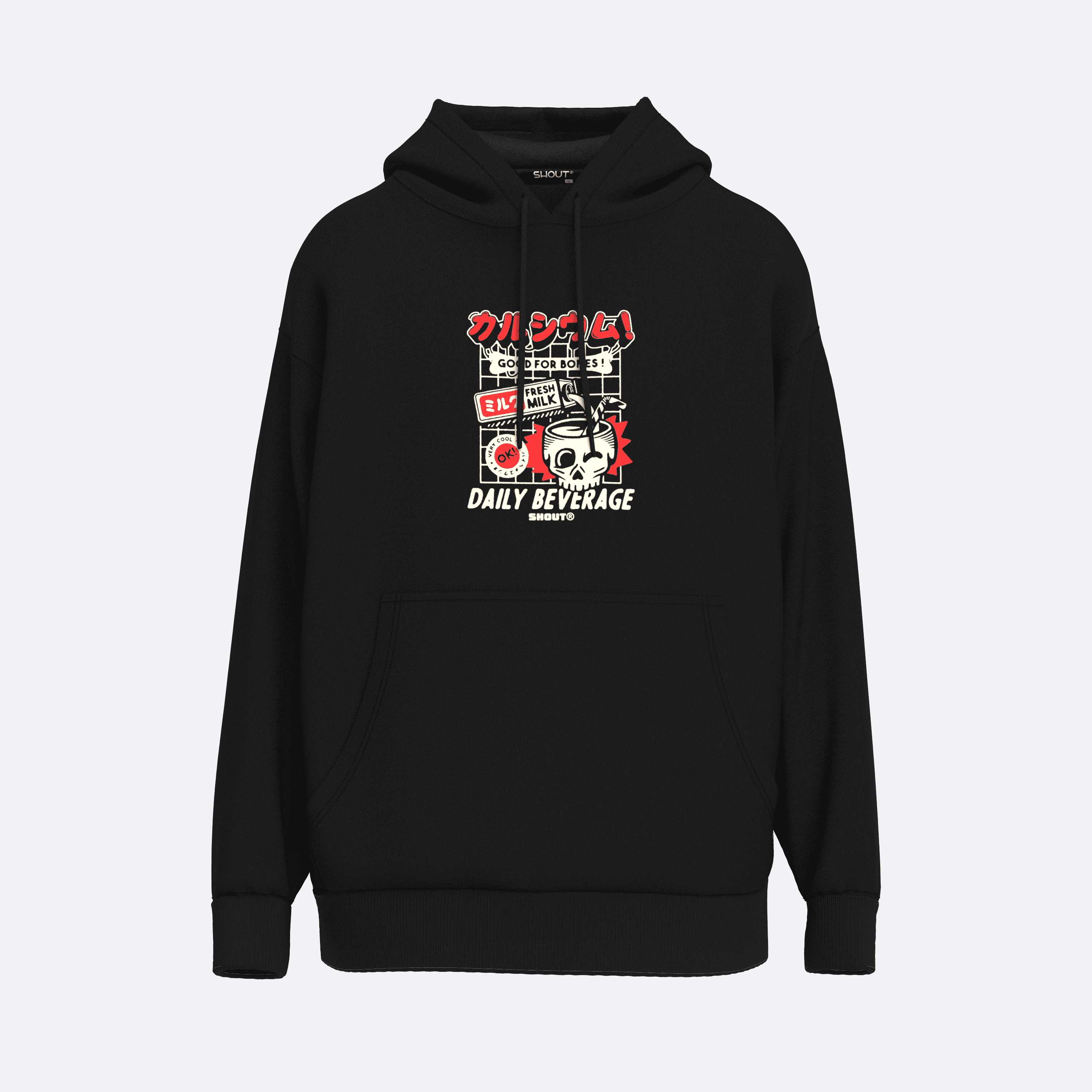 Shout Oversize Good For Bones Unisex Hoodie