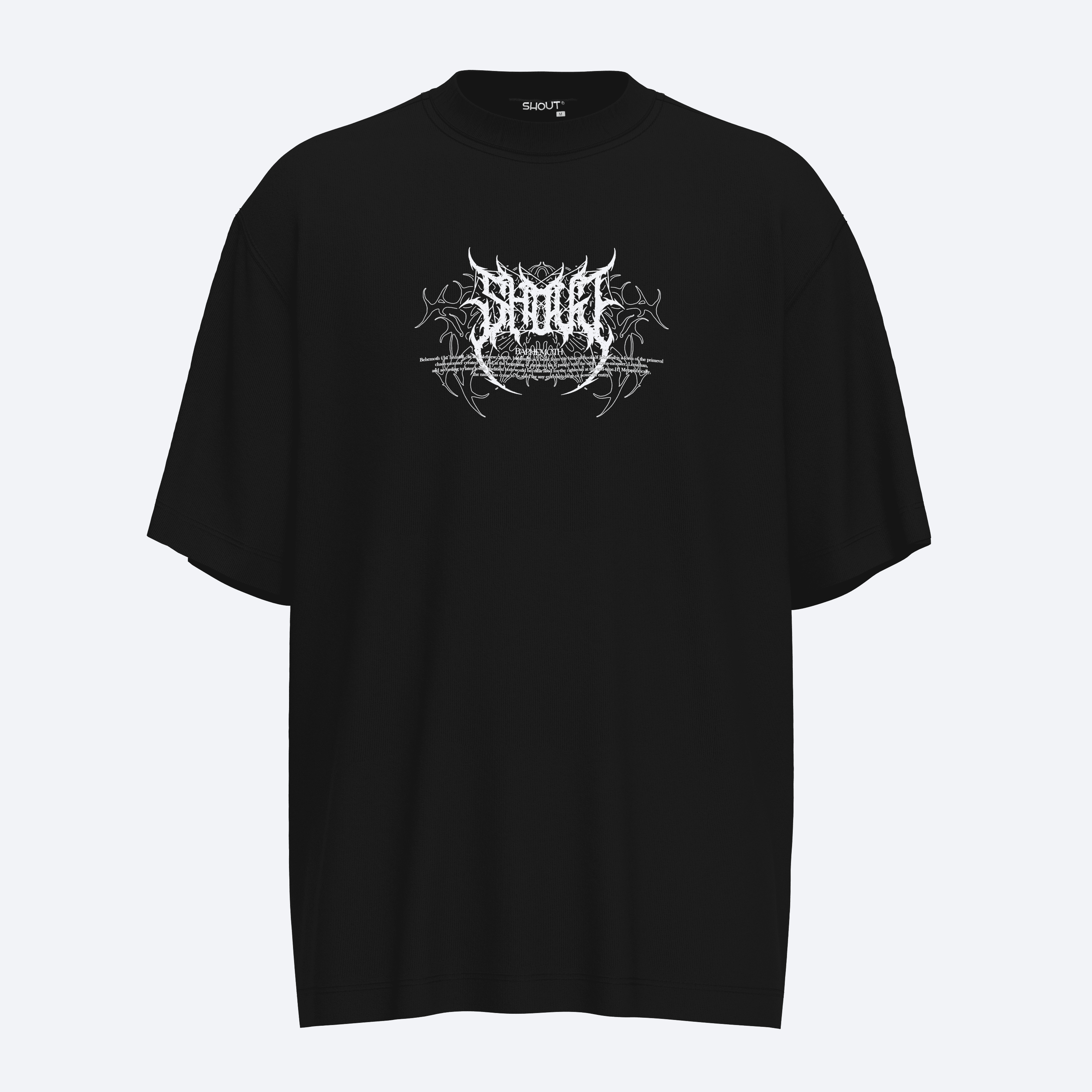 Shout Oversize Baphomet Throne Unisex T-Shirt