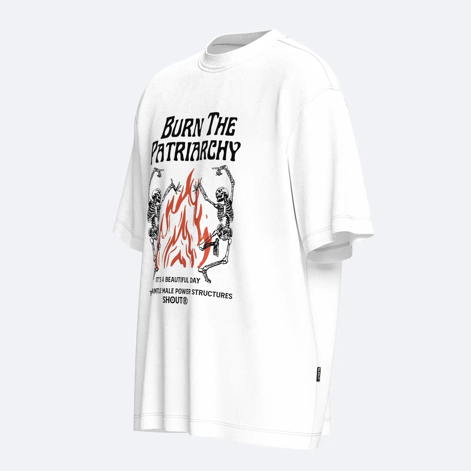 Shout Oversize Burn The Patriarchy Unisex T-Shirt