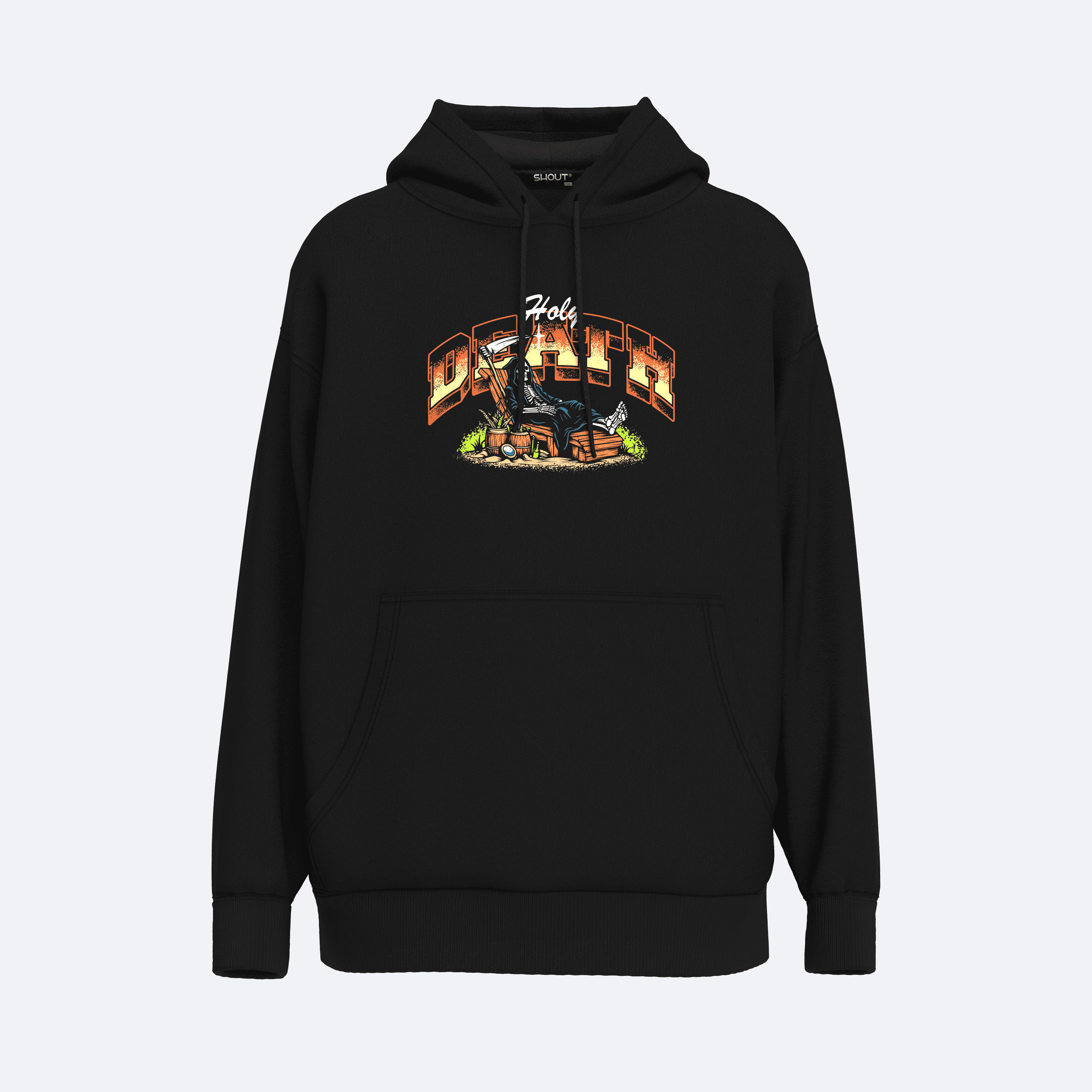 Shout Holy Death Oversize Unisex Hoodie